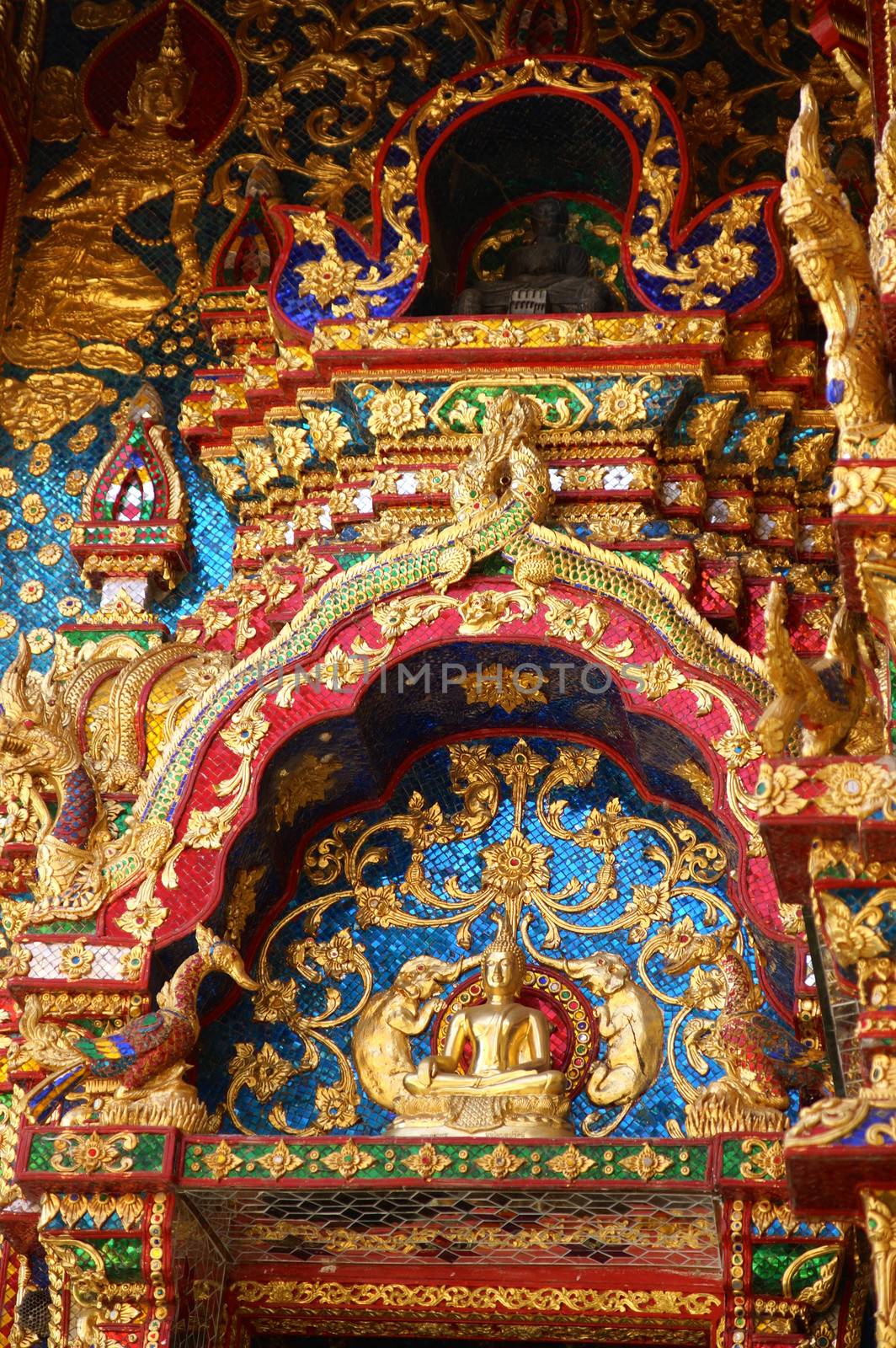 front gate of thai temple,Thailand