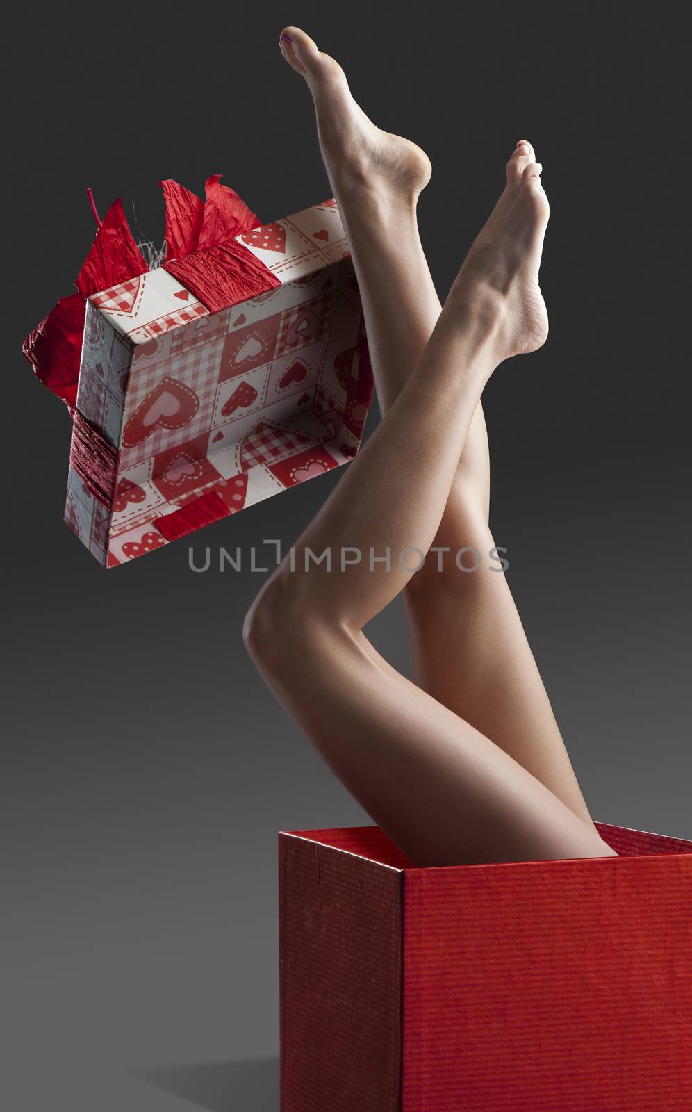 Long pretty clean woman legs isolated by fotoCD