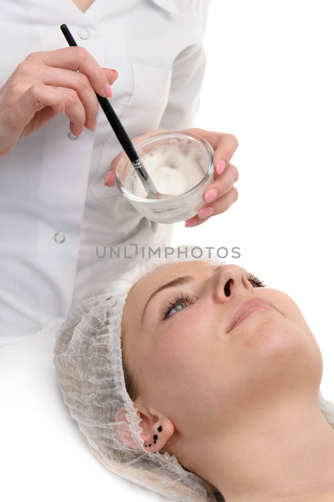 beauty salon, facial mask applying by starush