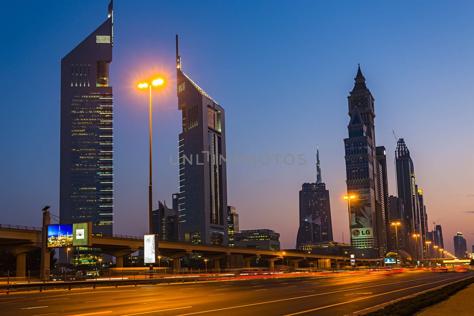 Modern skyscrapers, Sheikh zayed road by oleg_zhukov