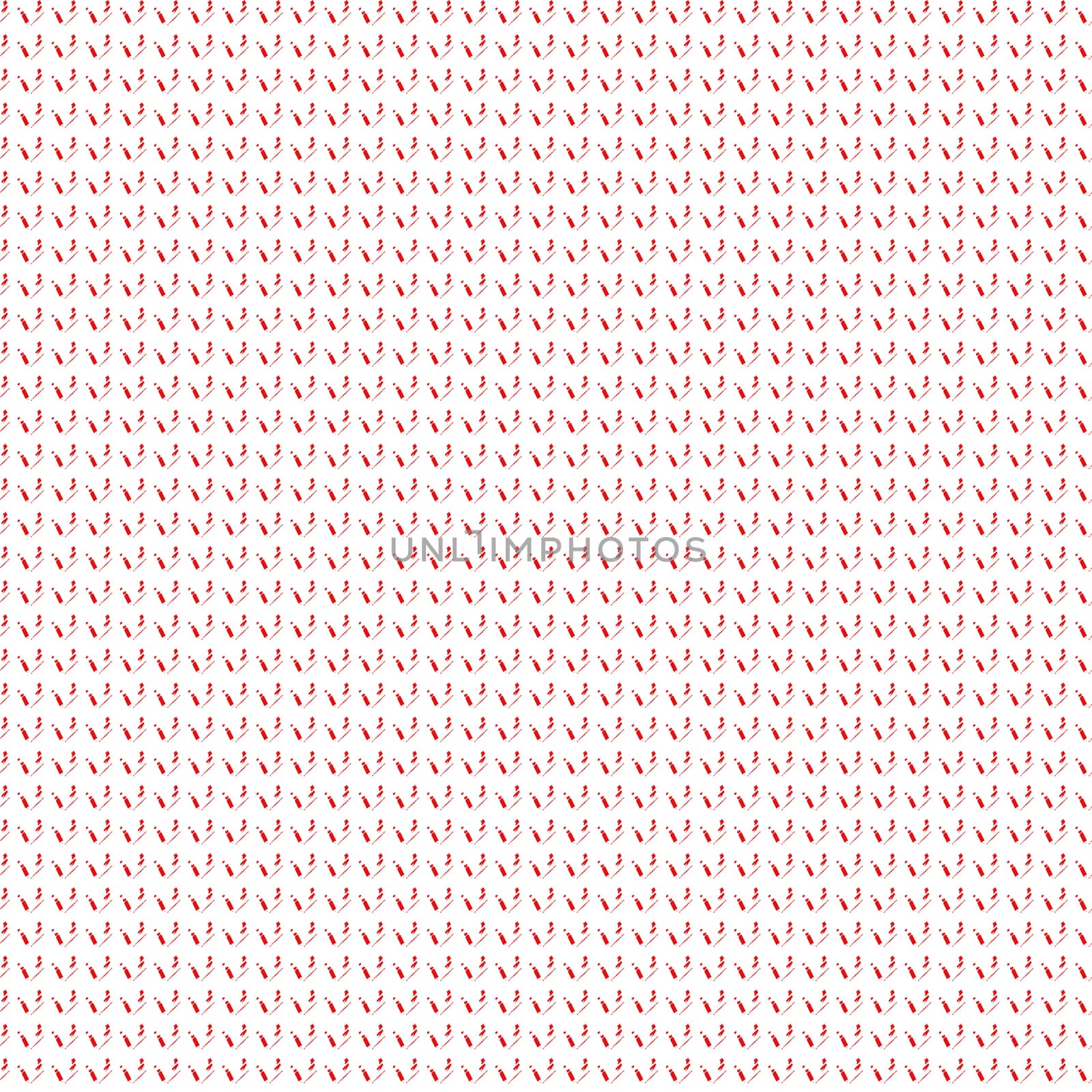 White background with red pattern.