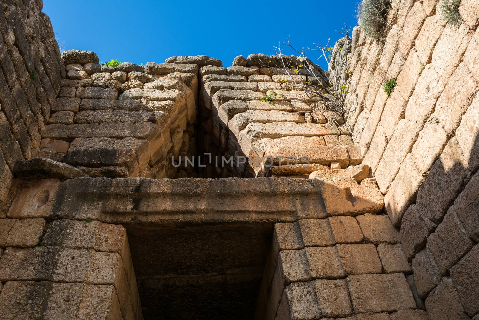 Treasury of Atreus closeup at Mykines ,Greece