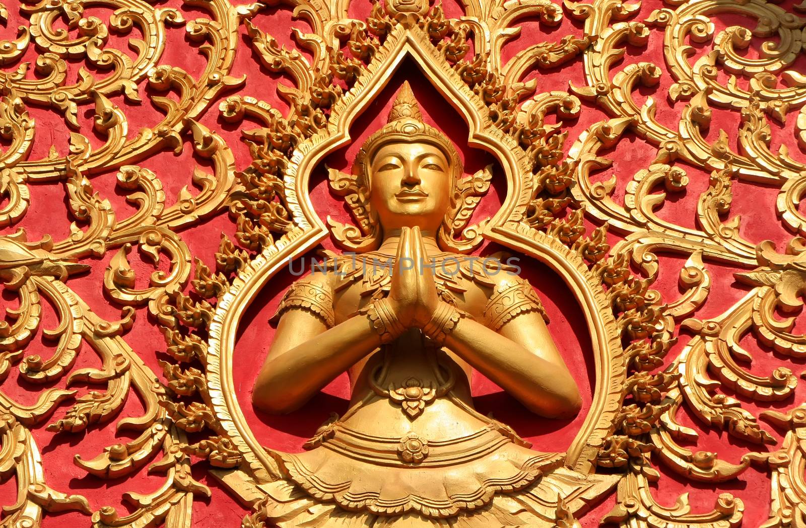 Decoration of a roof, Wat Si Saket, Vientiane, Laos by donya_nedomam