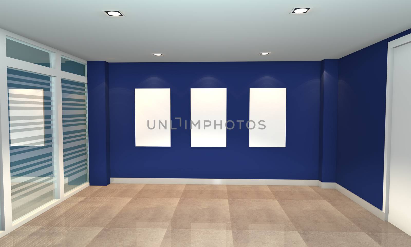 blue interior gallery by sumetho