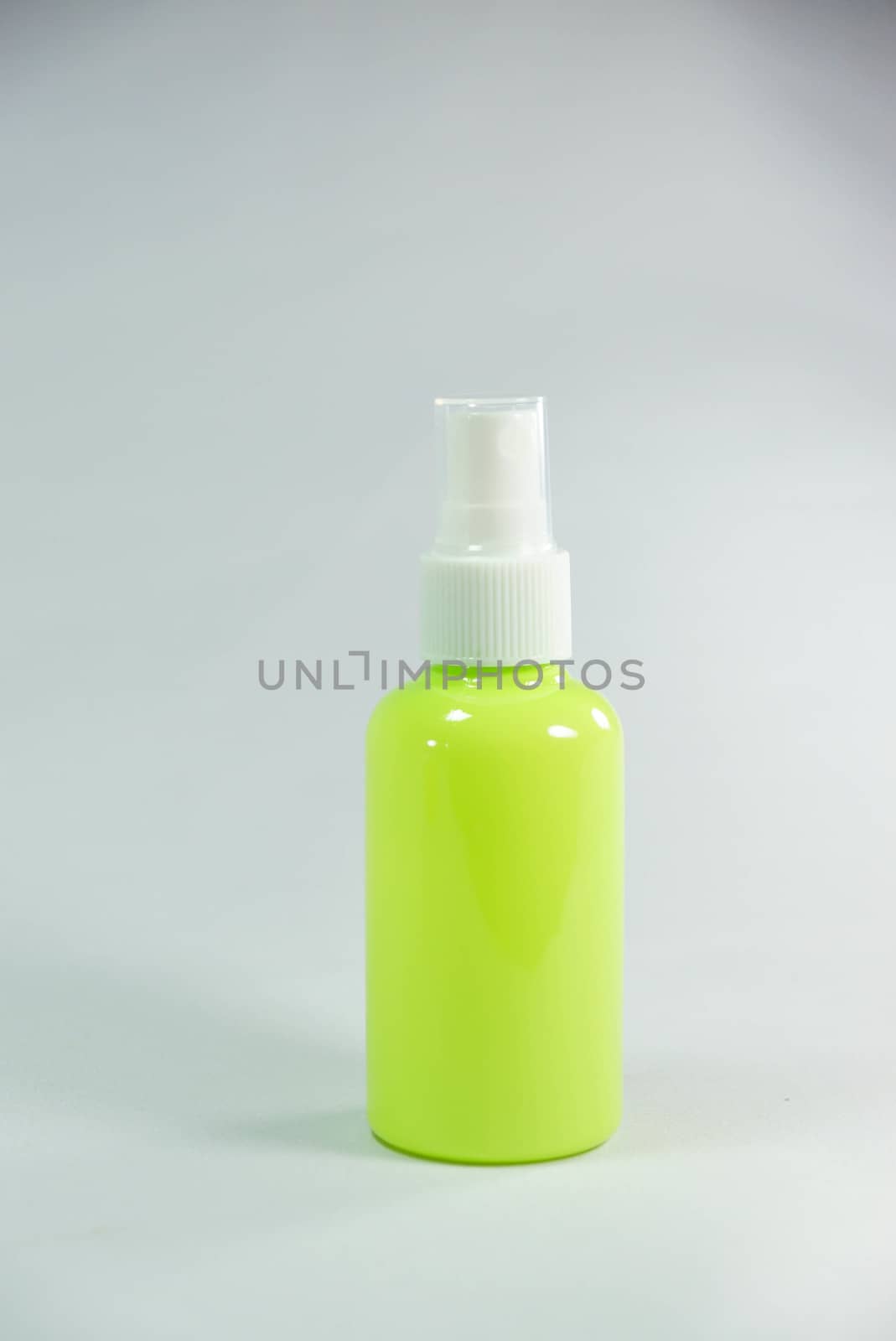 colourful bottle on white scene,shallow focus