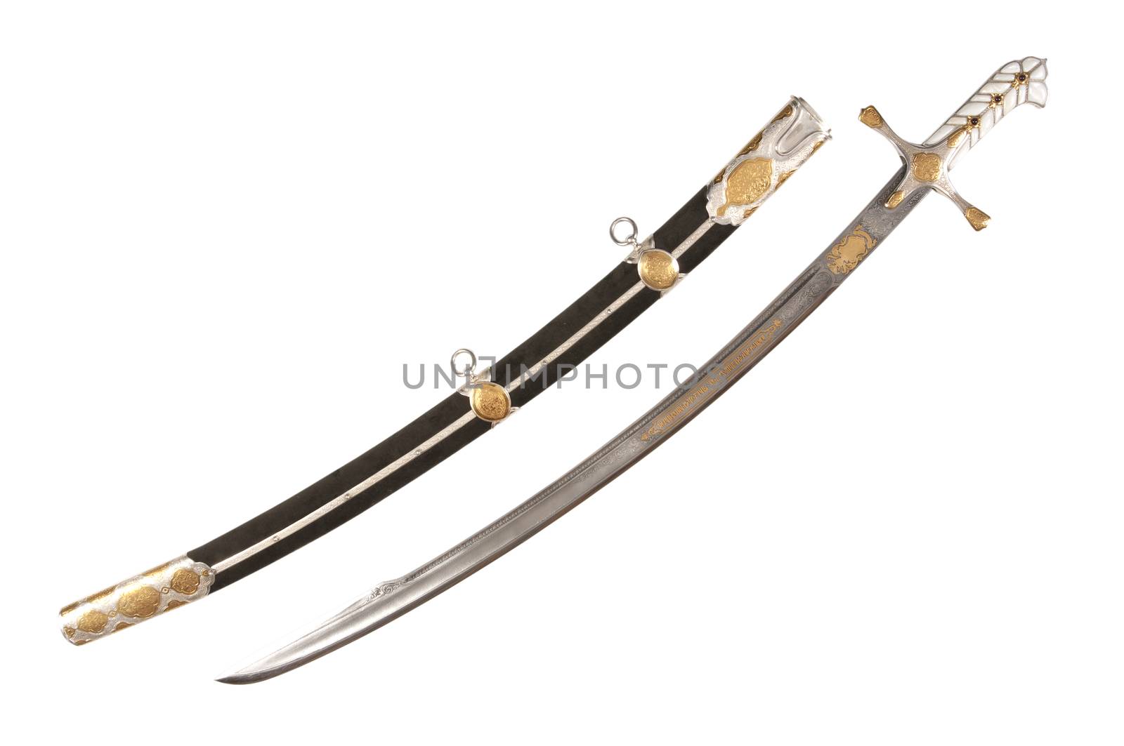 Ancient sabre. A smart variant of the fighting weapon