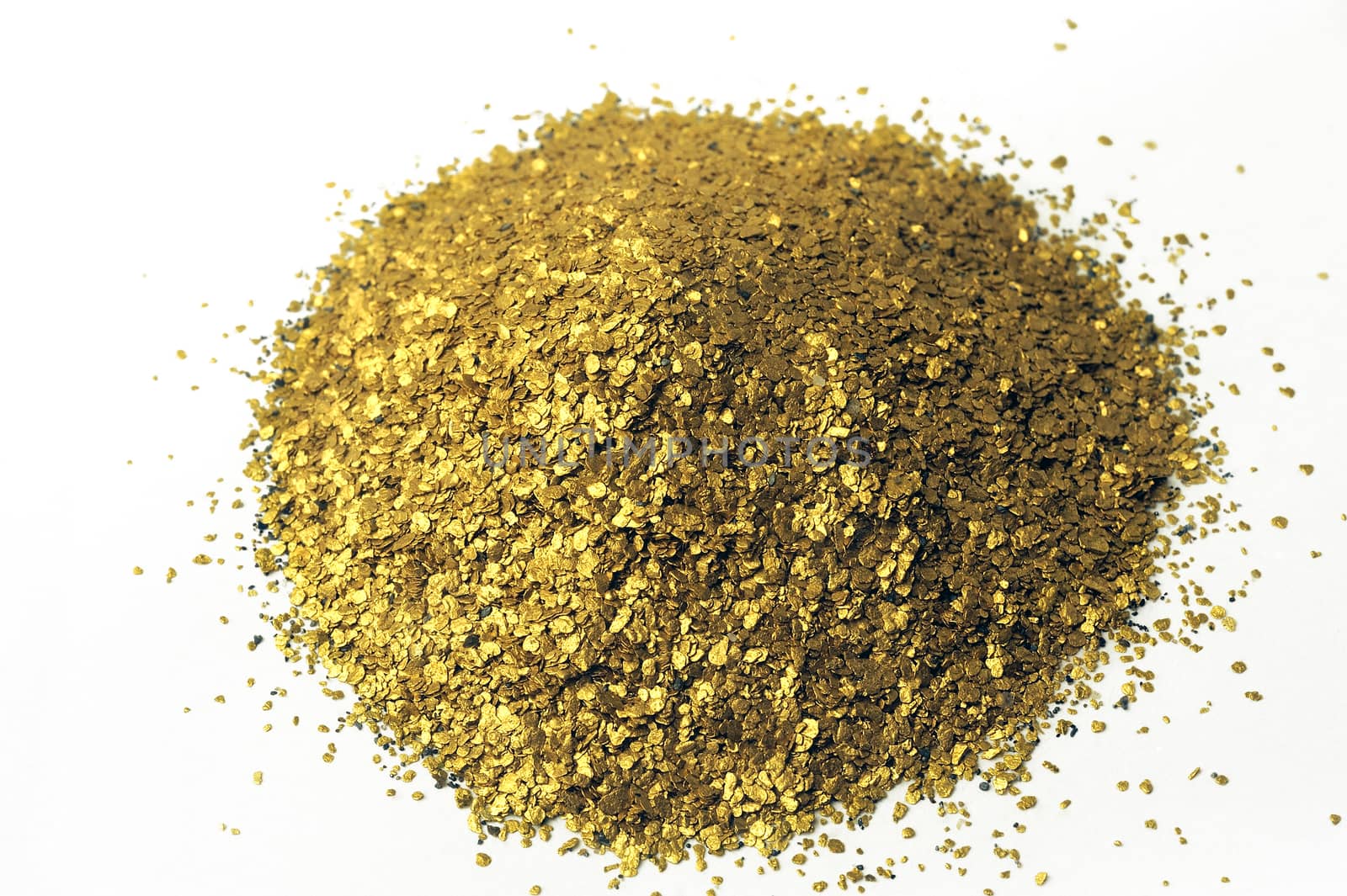 lots of glitter alluvial gold found in France