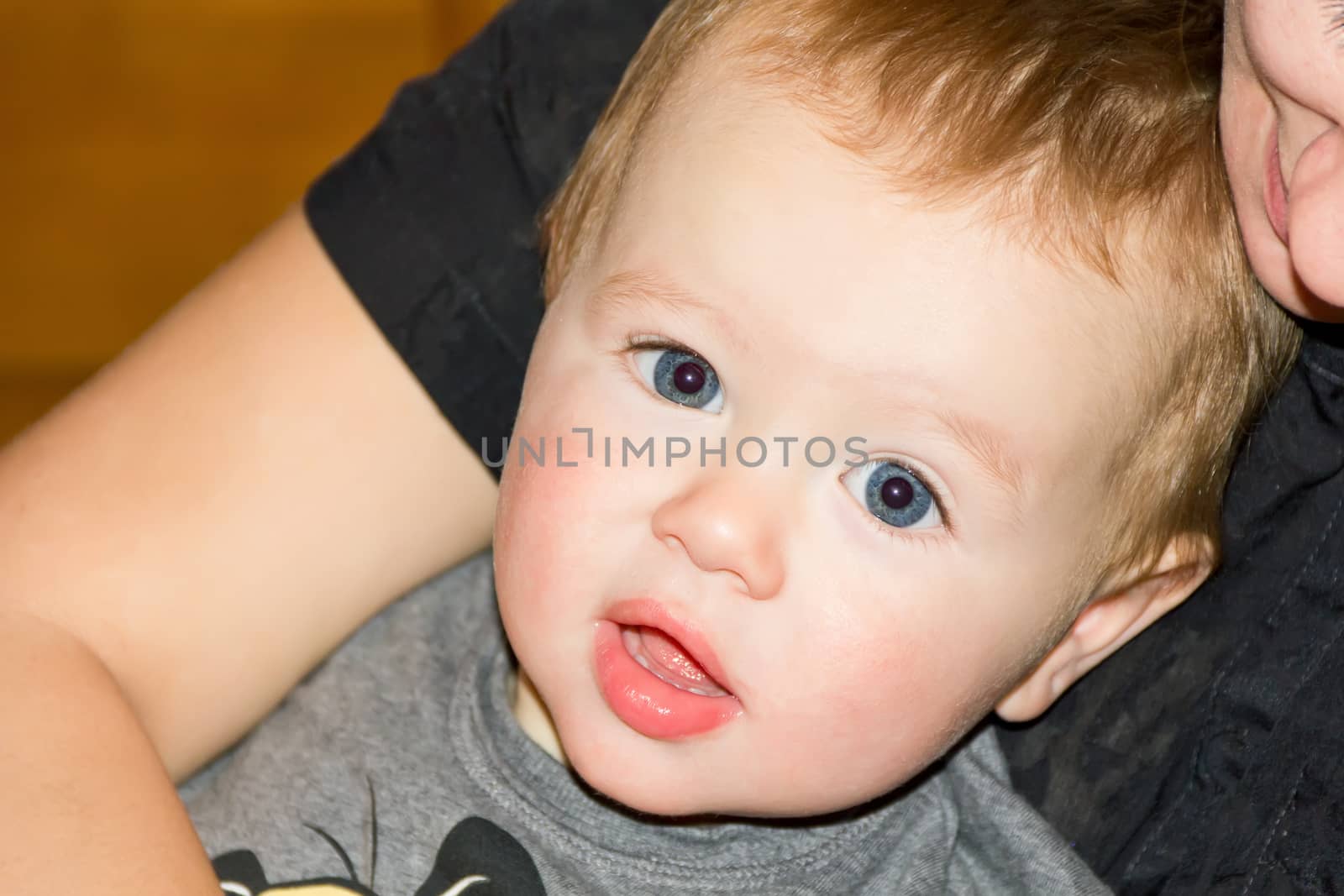 Photo of cute baby boy 1 year