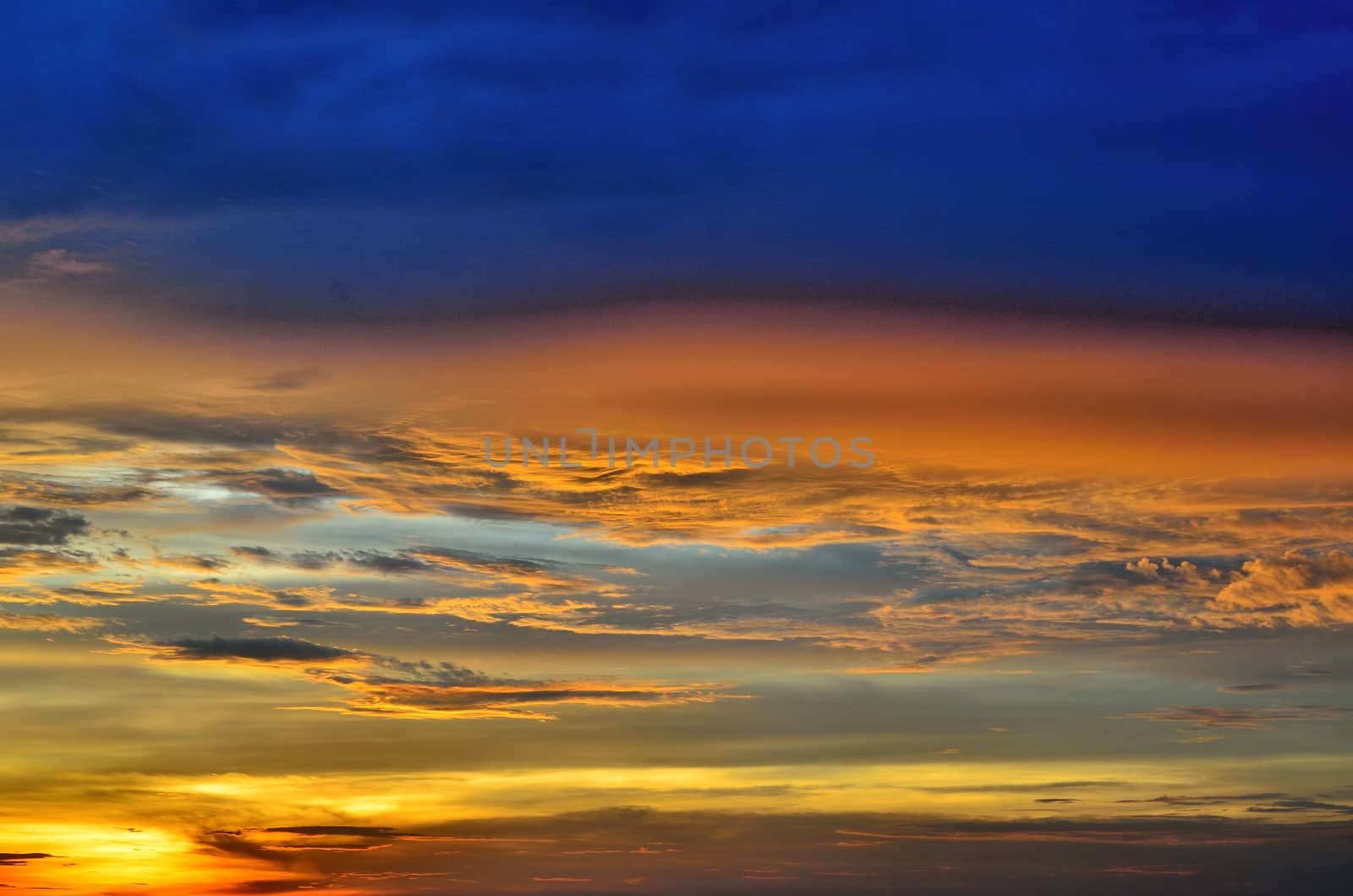 Nice sunset sky background, Thailand