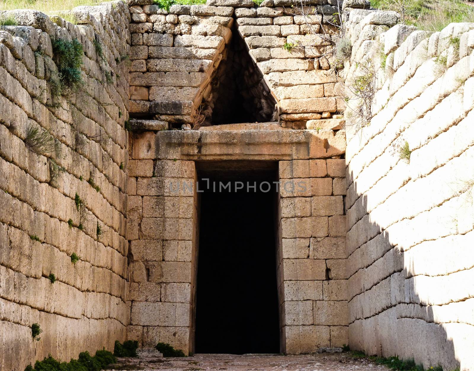 Treasury of Atreus closeup at Mykines ,Greece