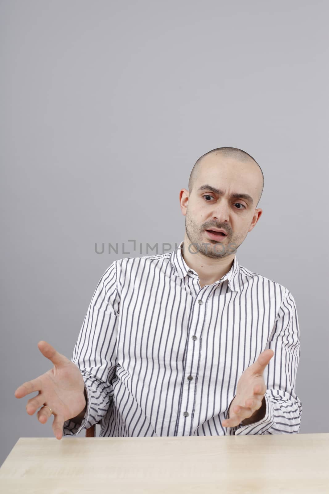 Young businessman at his desk