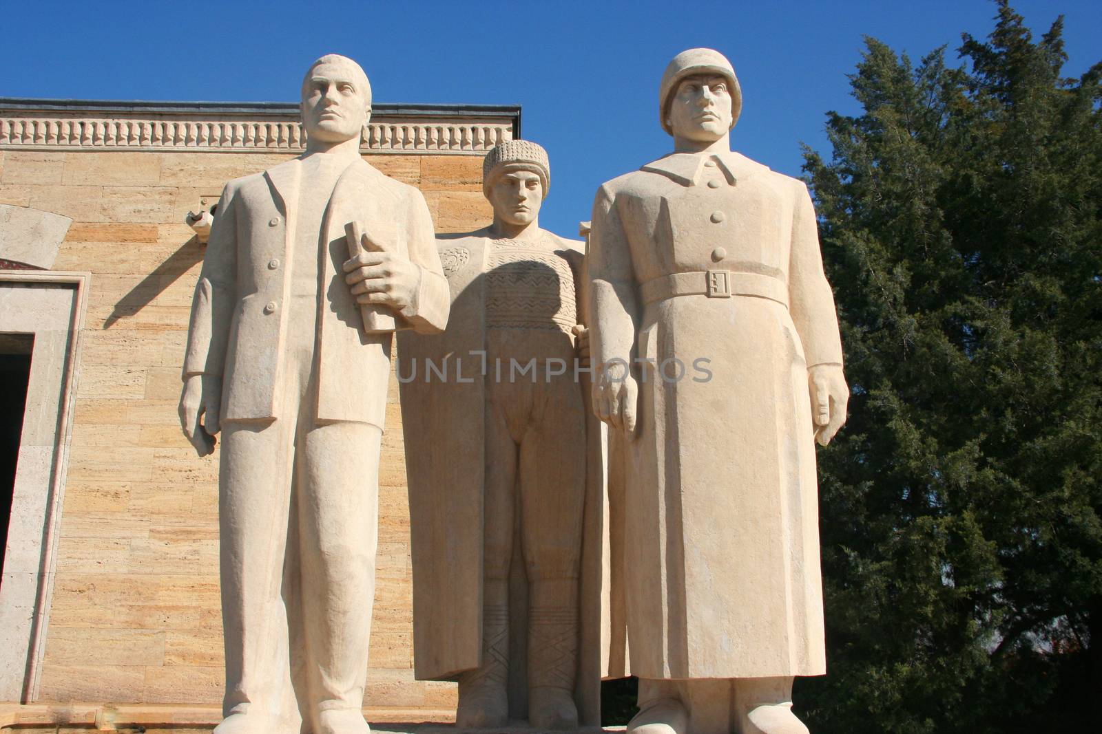 Monument at Mausoleum of Ataturk, Ankara Turkey by Dr.G