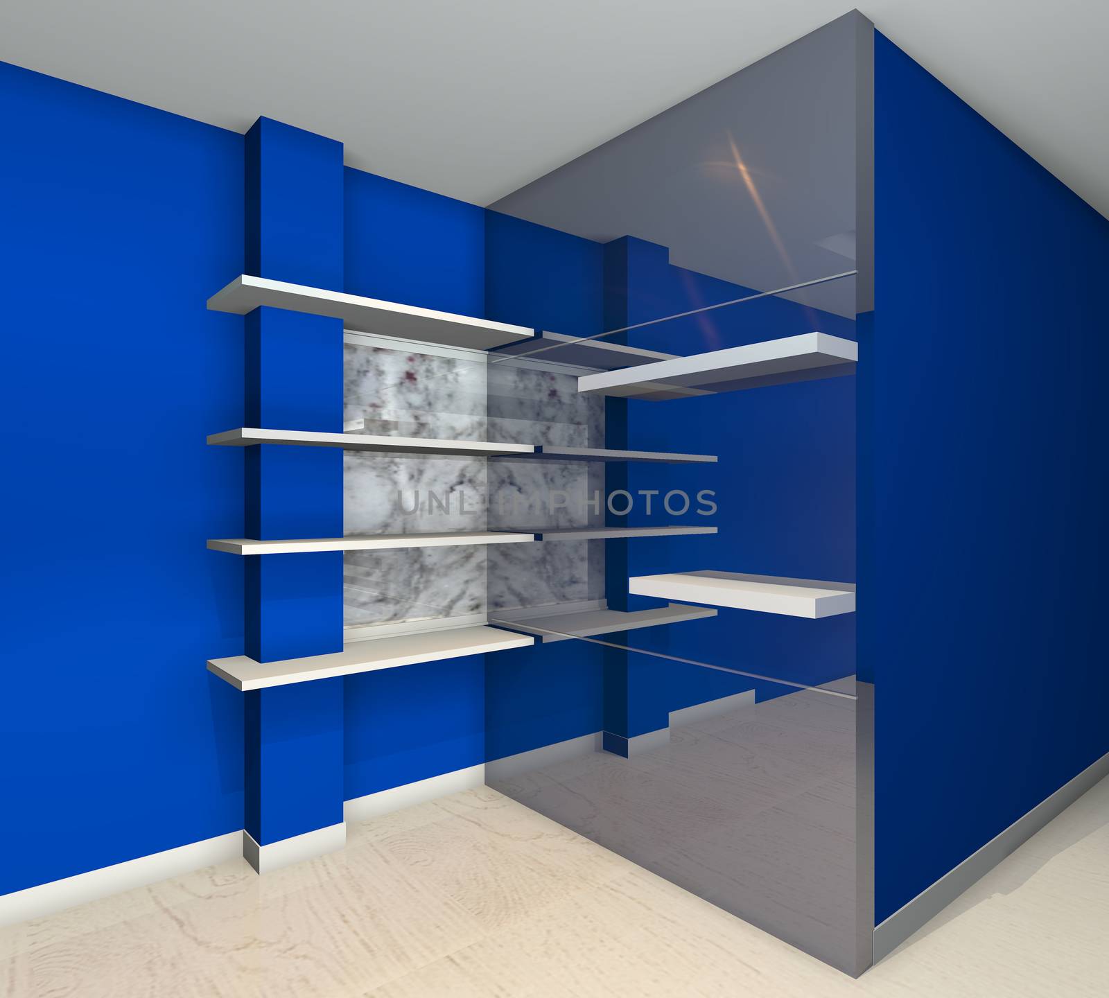 shelves designs blue by sumetho