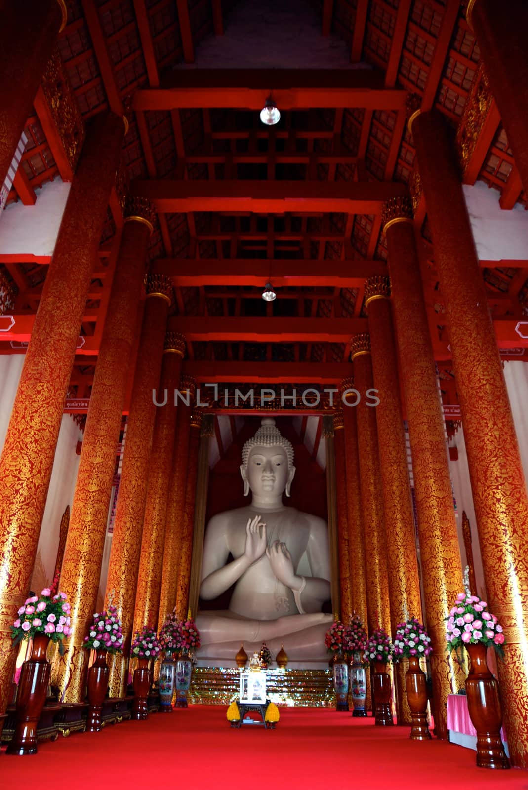 the big buddha at ancient temple,Chiangrai,Thailand