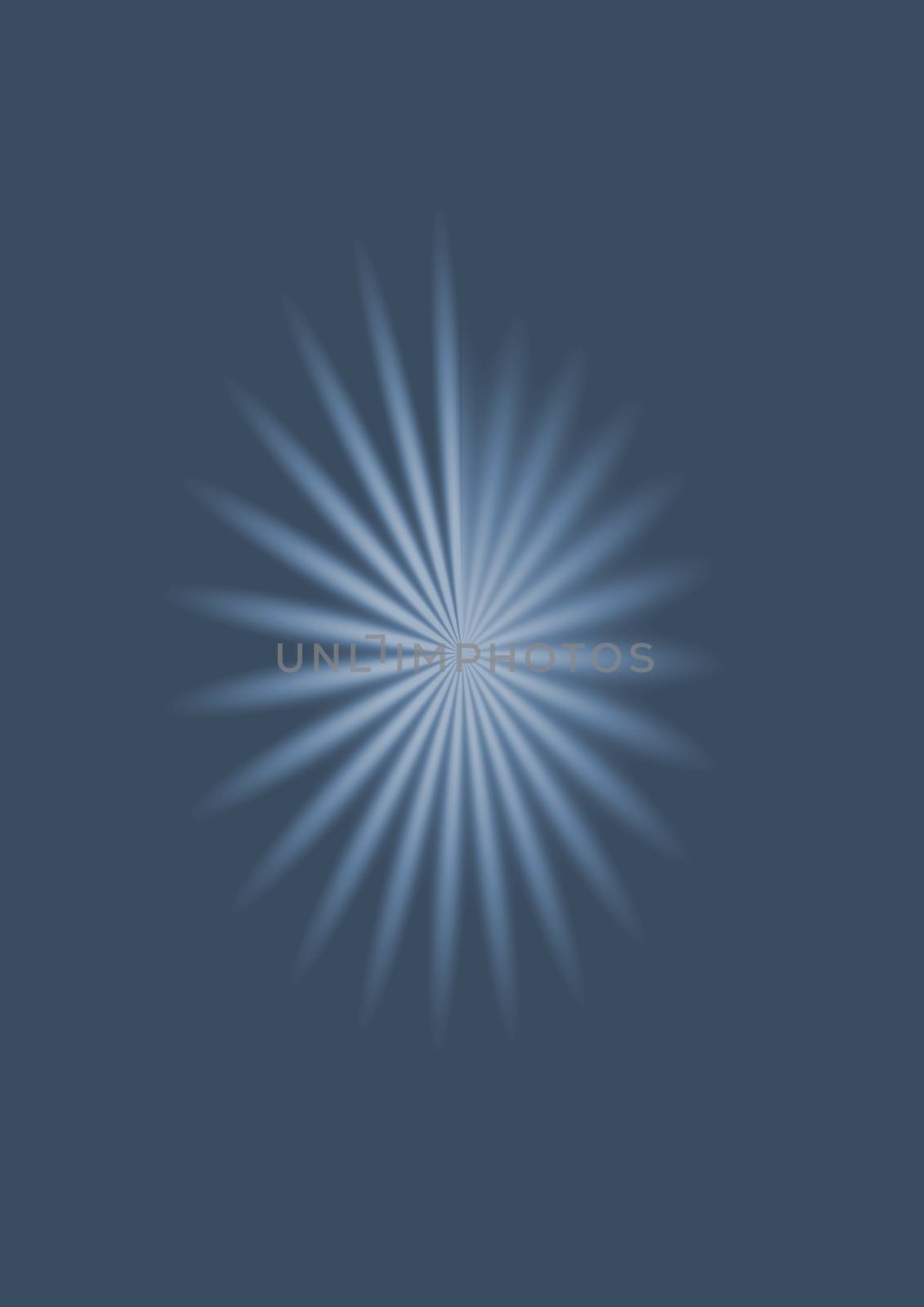 Abstract blue bright striped background with sunburst