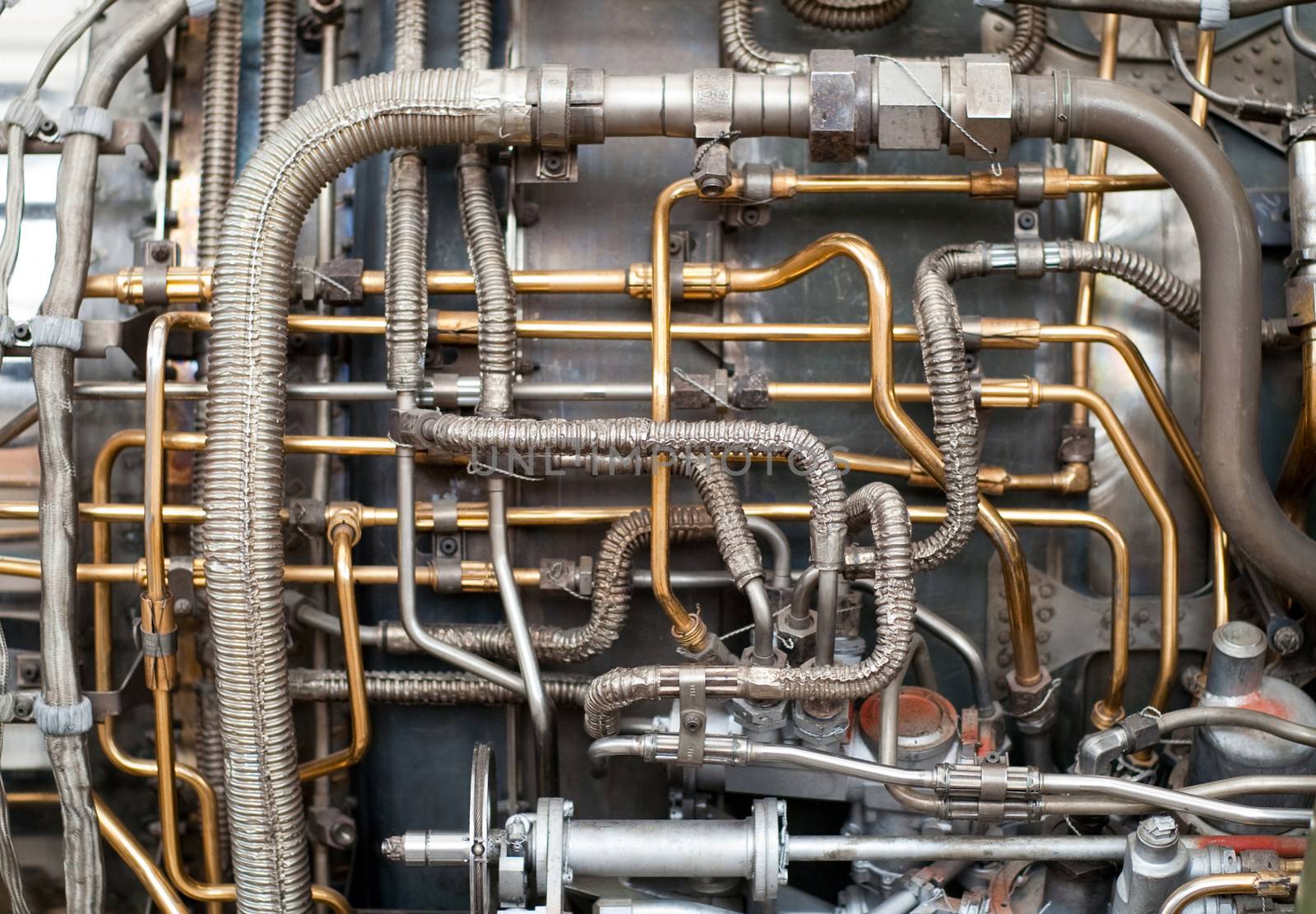 Rocketside Jumble of Hoses Hydraulic Lines Side of Rocket by ChrisBoswell