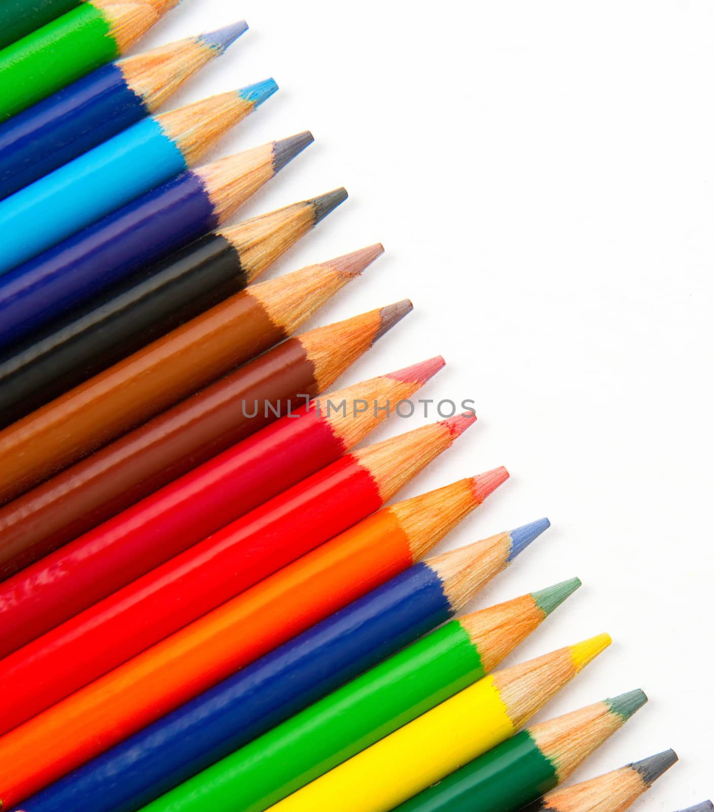 Brightly Colored Art Pencils Artist Supply Lead Writing Instrument by ChrisBoswell