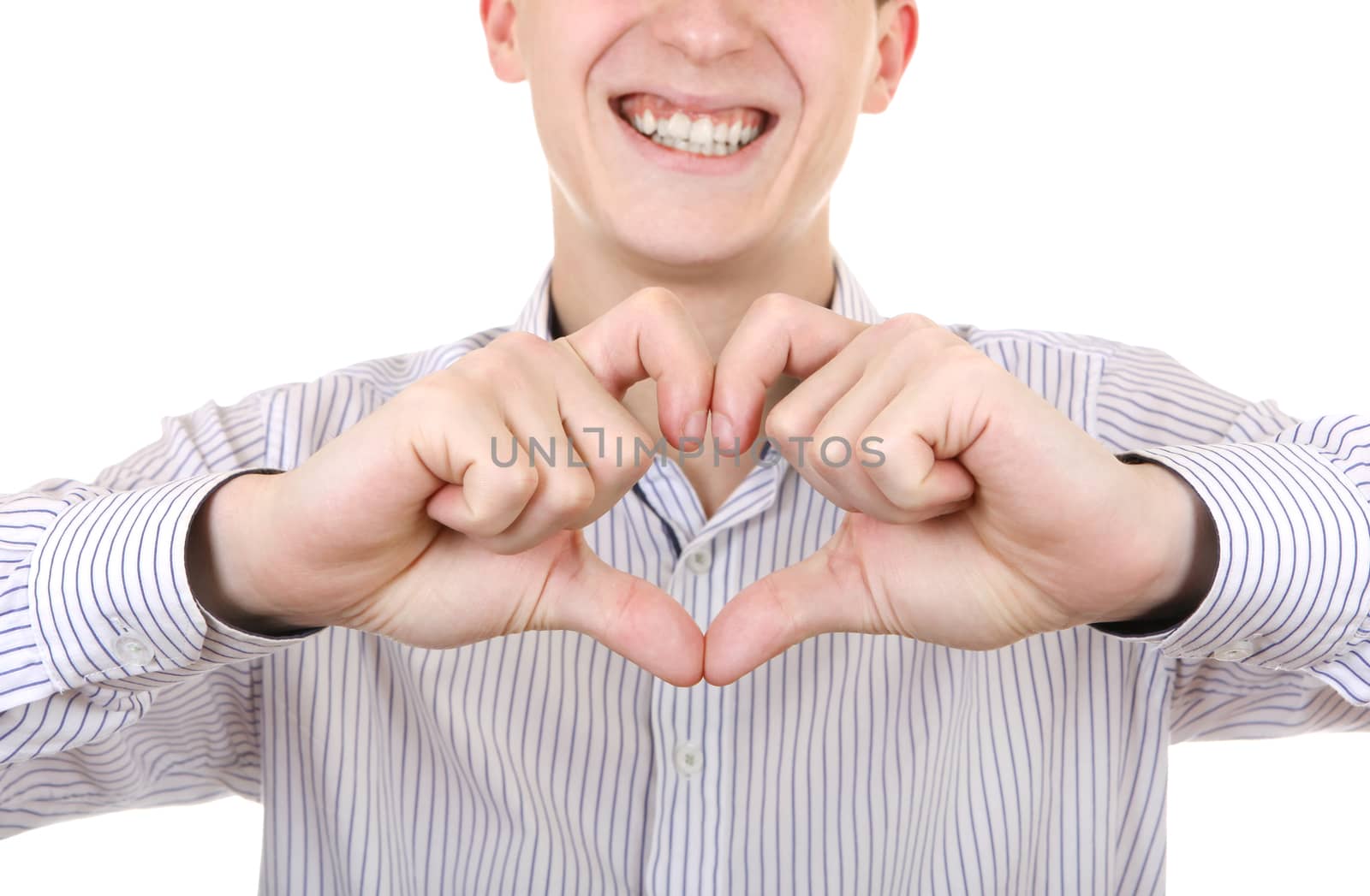 Teenager with Heart Shape by sabphoto