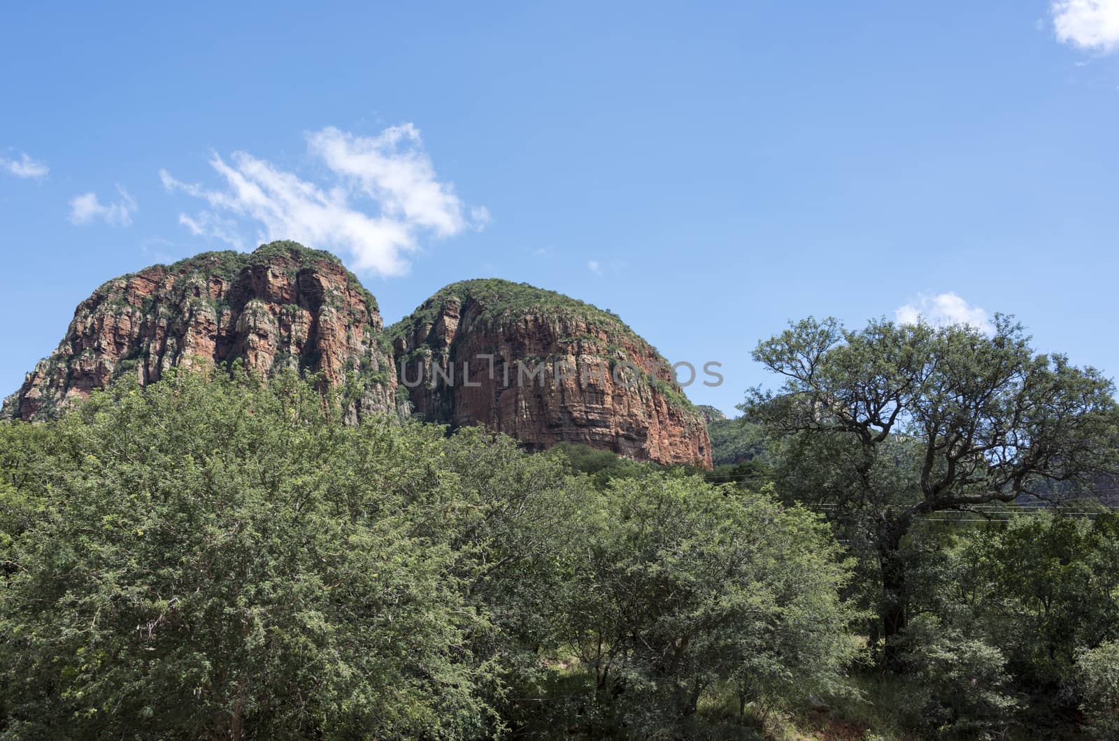 drakensberg in south africa near hoedspruit with clouds sky
