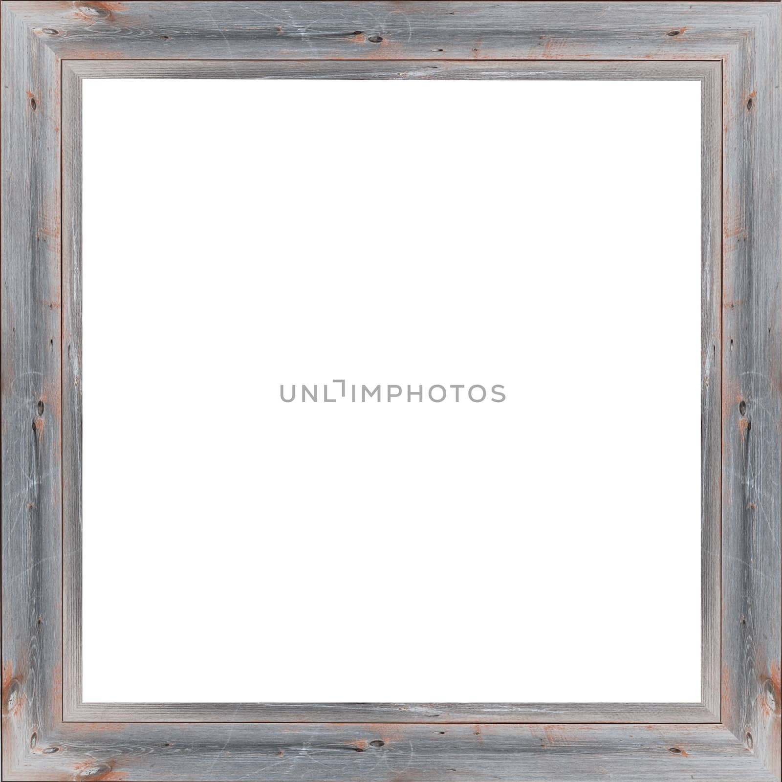 wooden frame isolated on the white background by alexmak