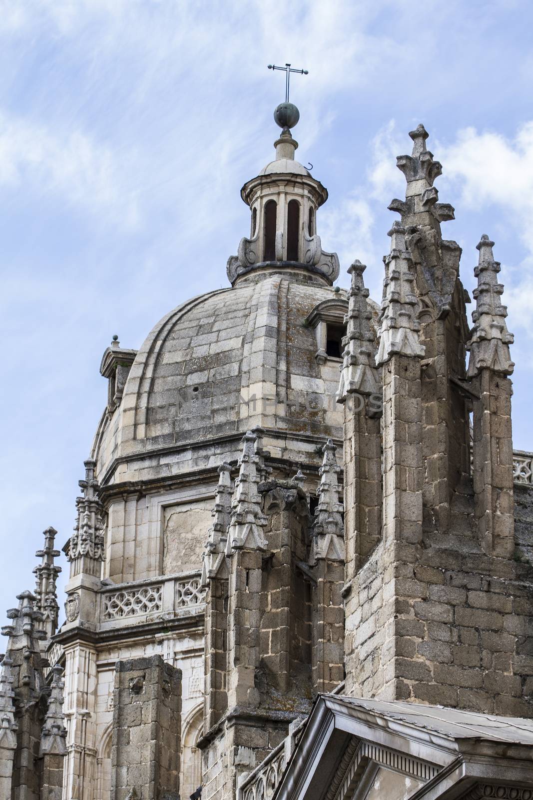 Toledo Cathedral facade, spanish church