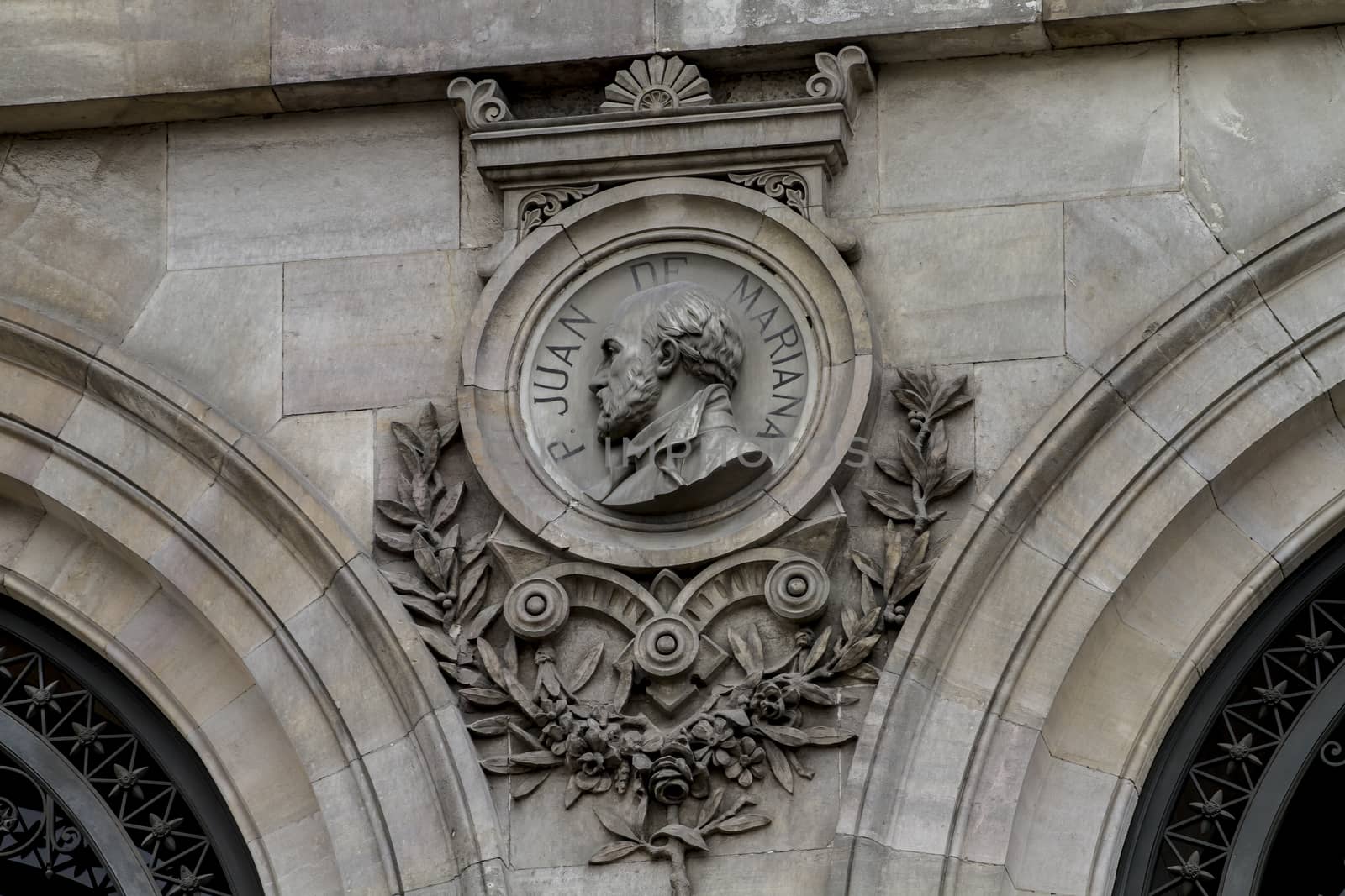 National library facade in Madrid, Spain by FernandoCortes