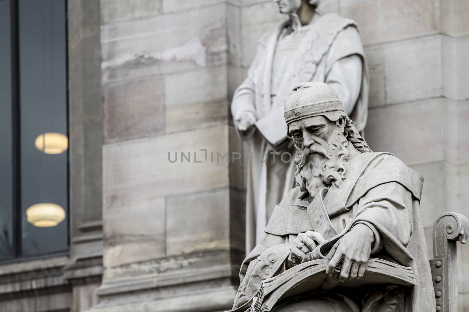 National library facade in Madrid, Spain by FernandoCortes