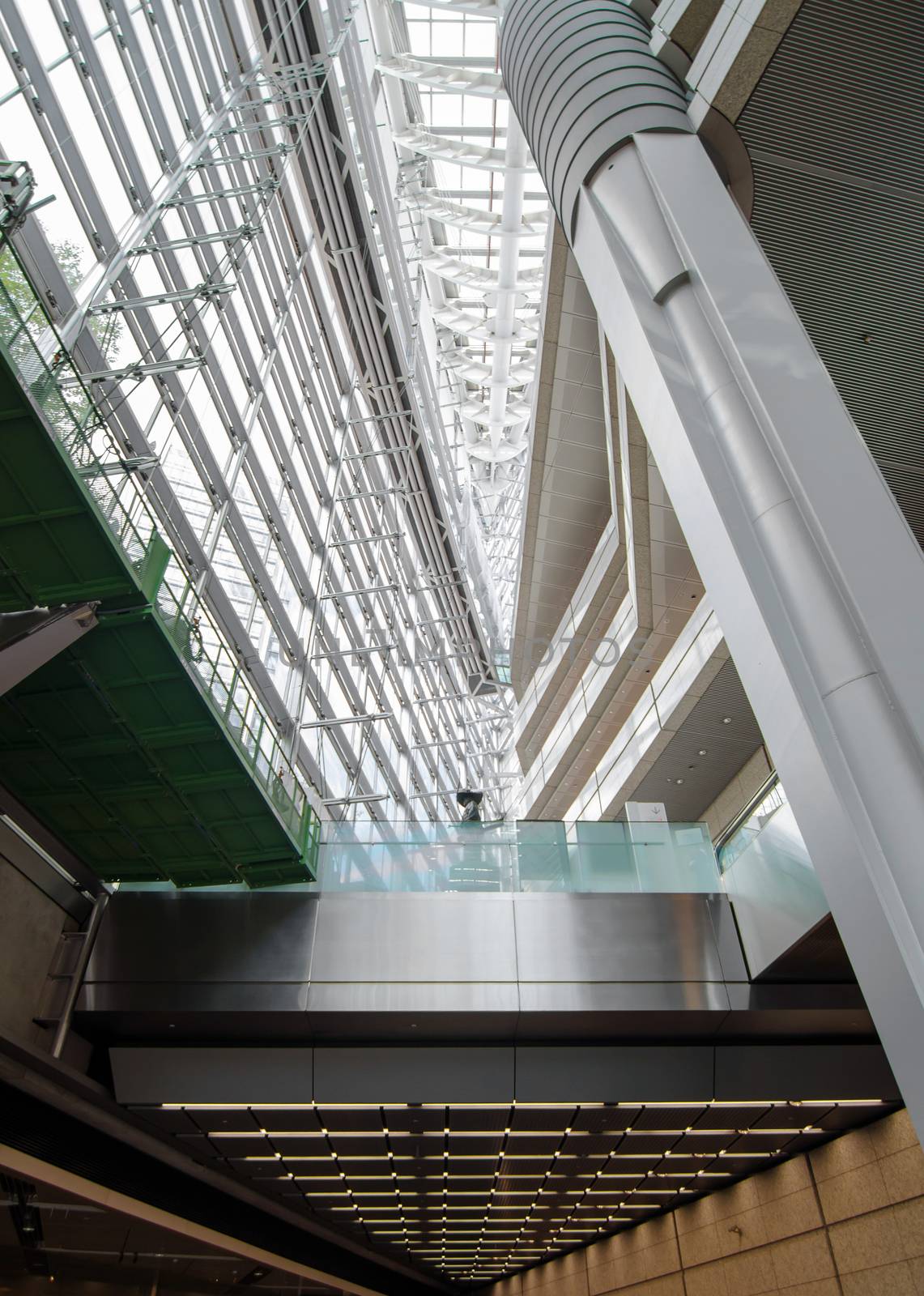 Interior of Futuristic Architecture