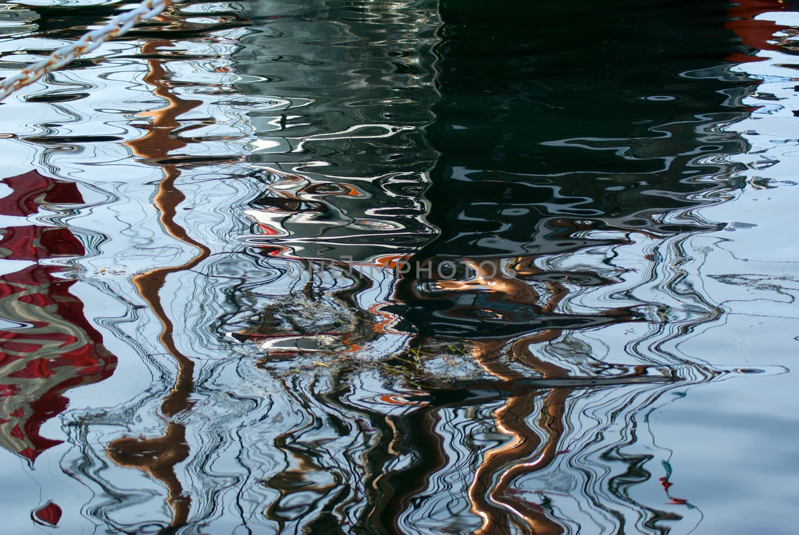 Dreamy view of rippled blurry sea water surface