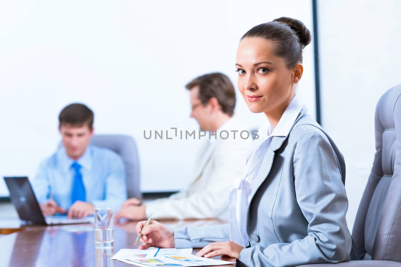 image of a successful beautiful business woman