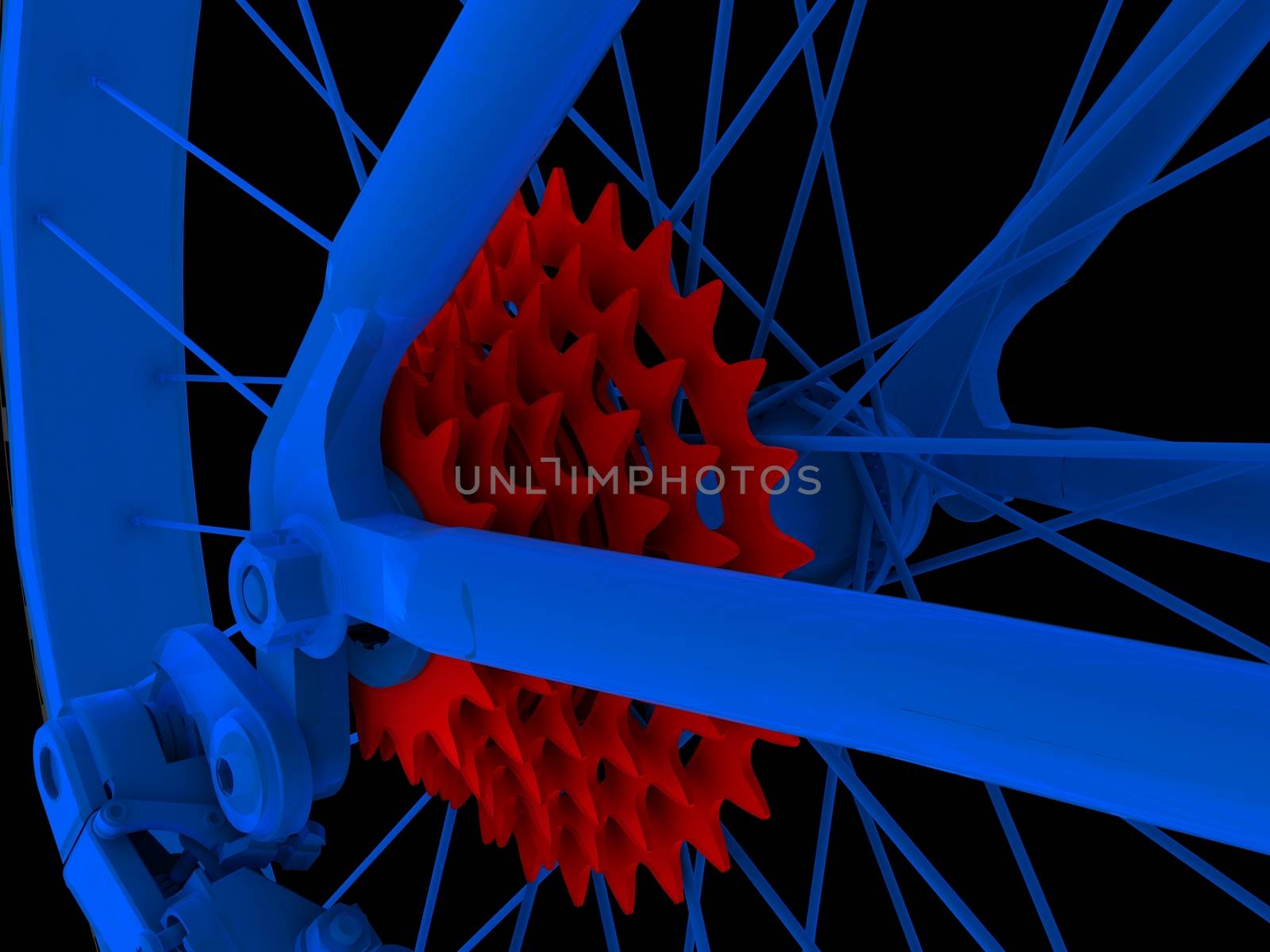 Bicycle. Wheel by cherezoff