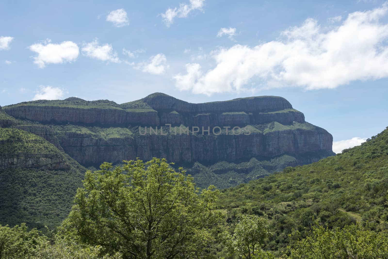 drakensberg in south africa near hoedspruit with clouds sky