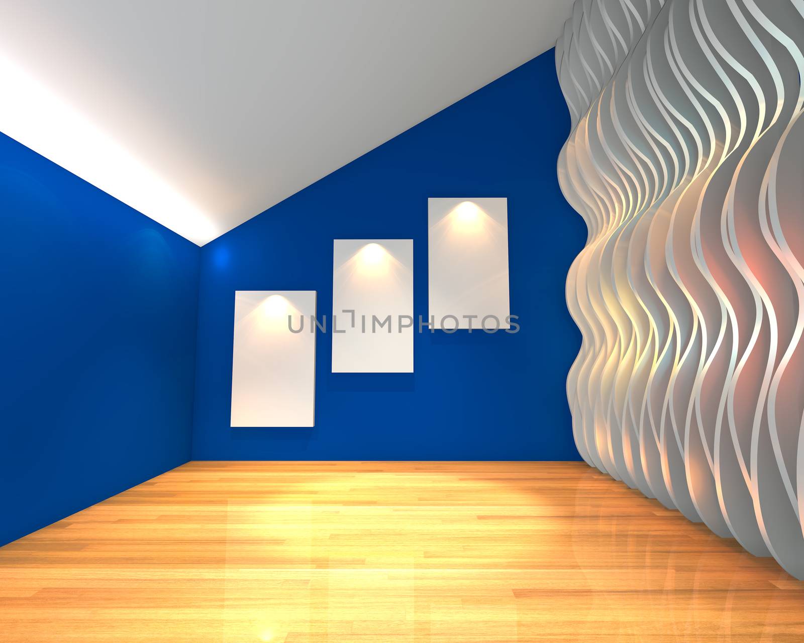blue wall wave gallery by sumetho