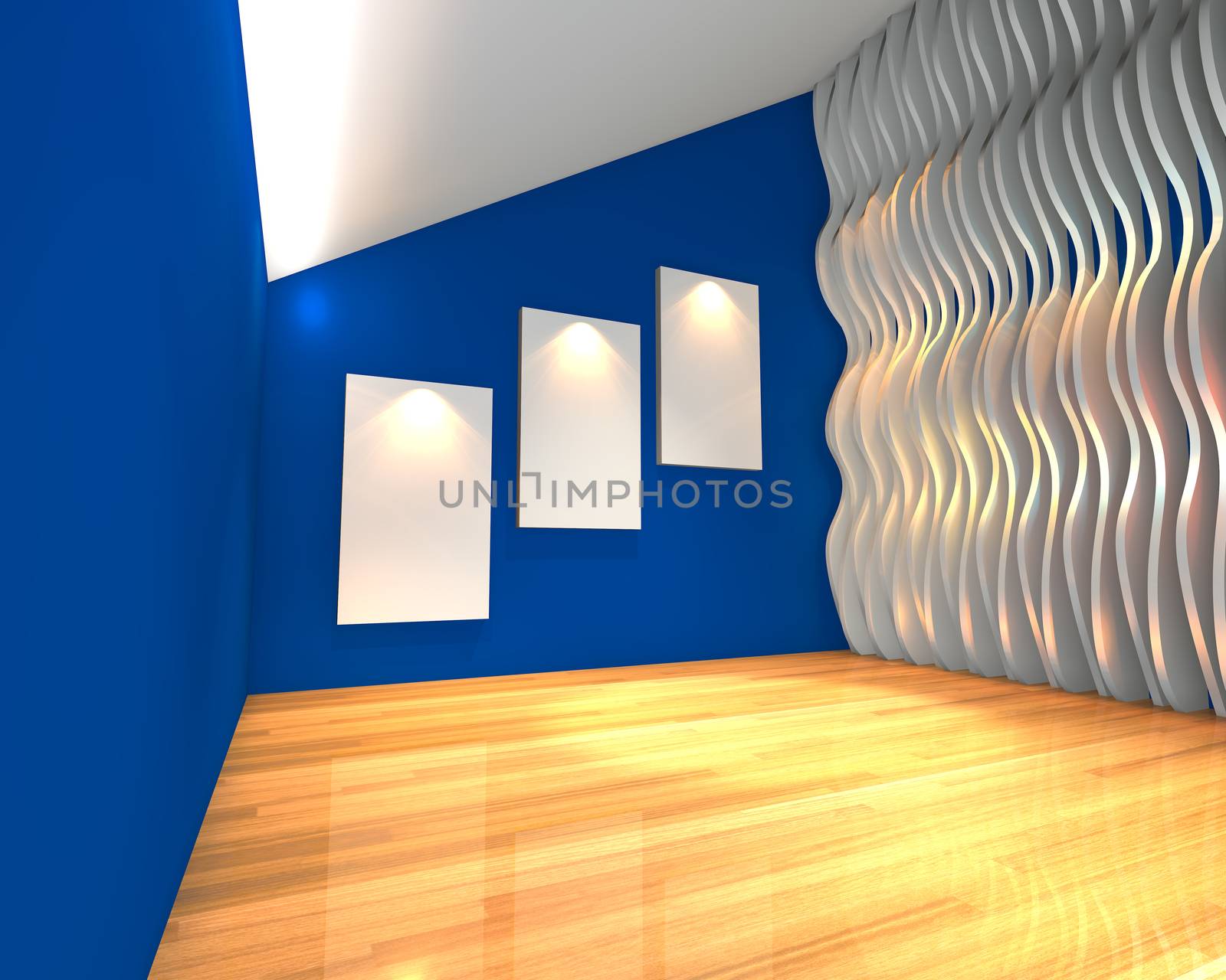 blue wall wave gallery by sumetho