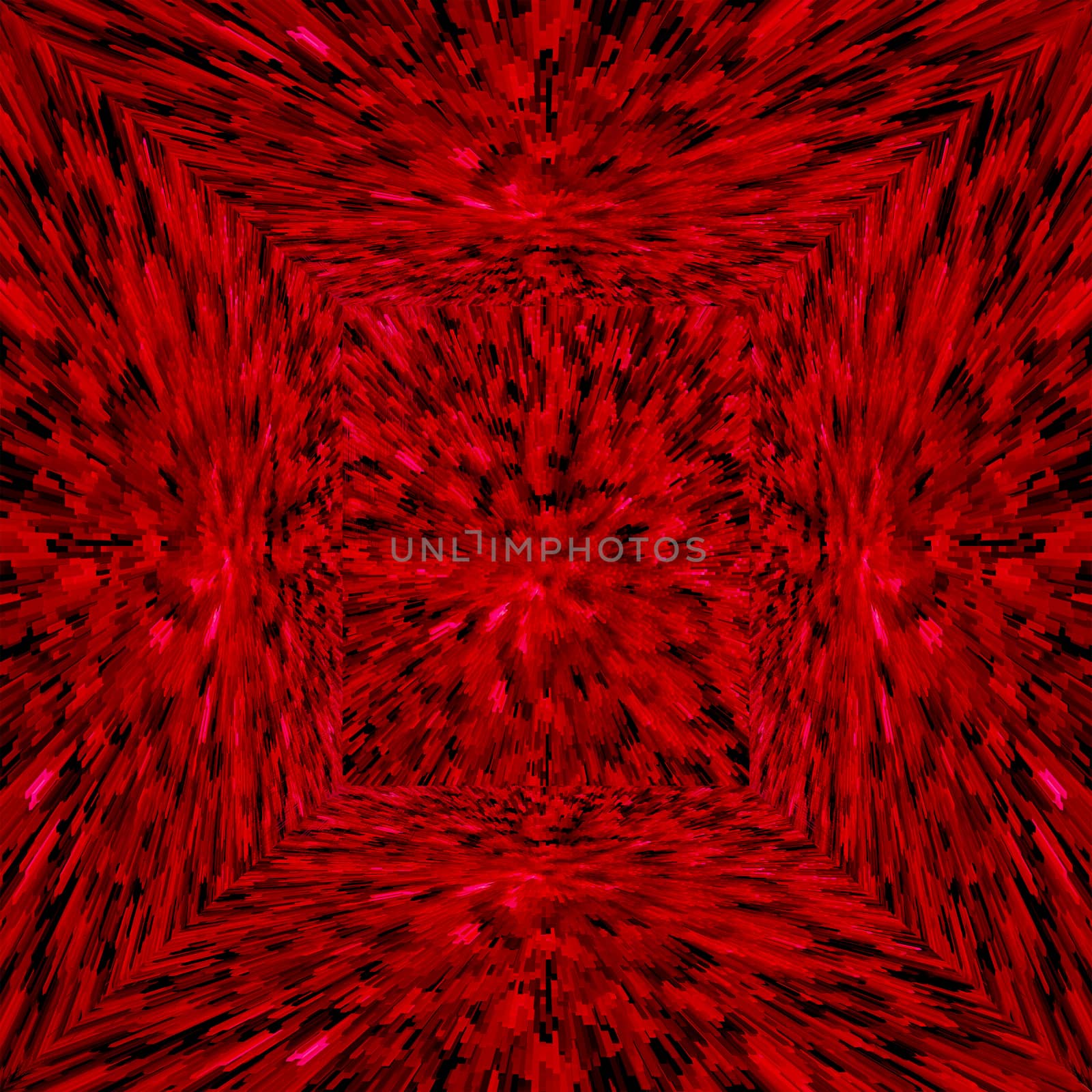 red abstract texture in three-dimensional by alexmak