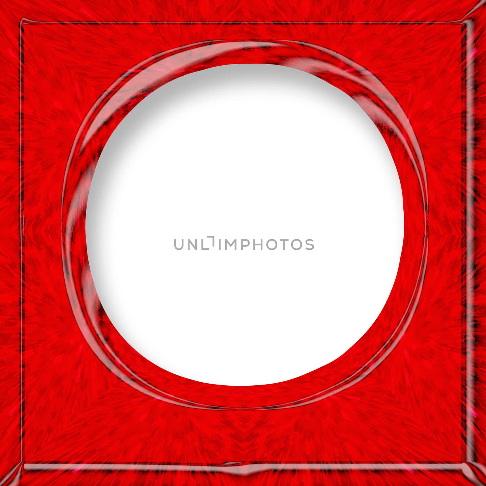 red abstract texture with round white centre