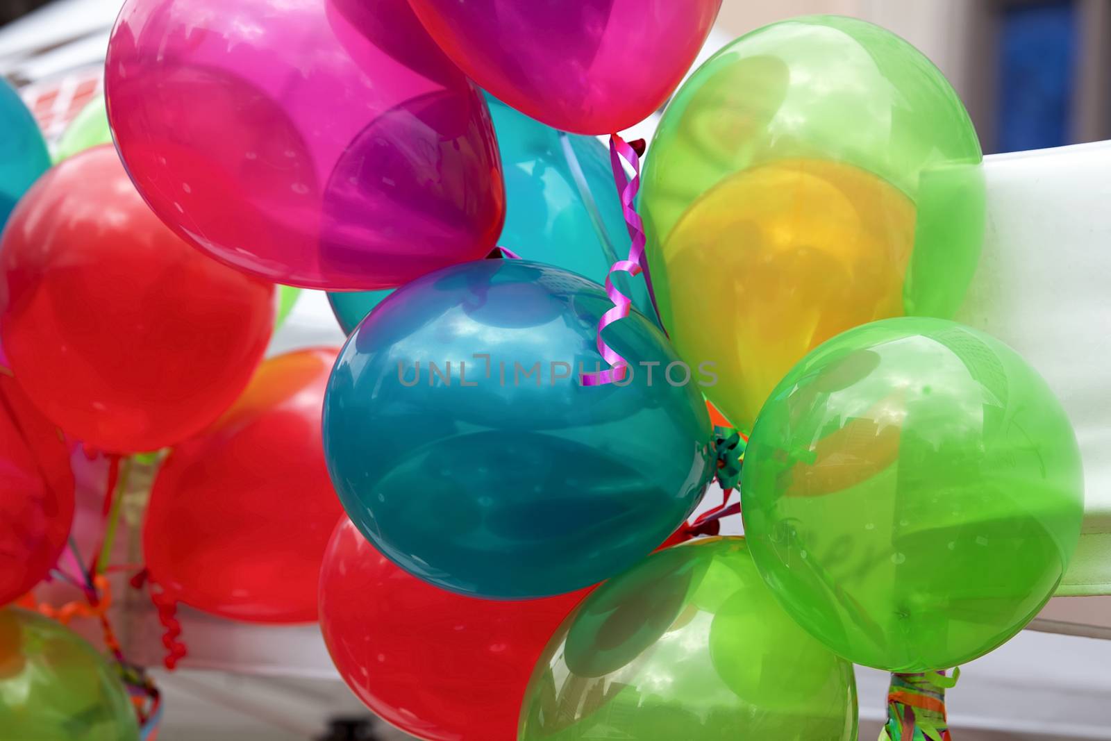 Colorful Festive Balloons for Parties Celebration and Festivals Background