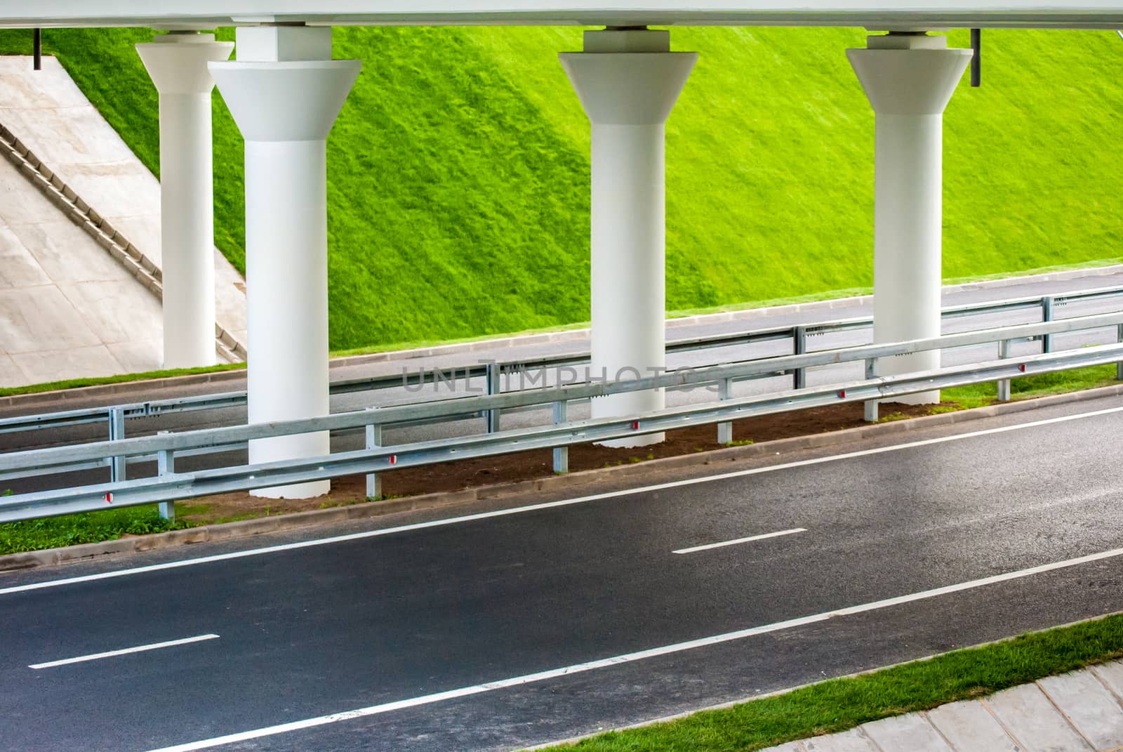new road under bridge