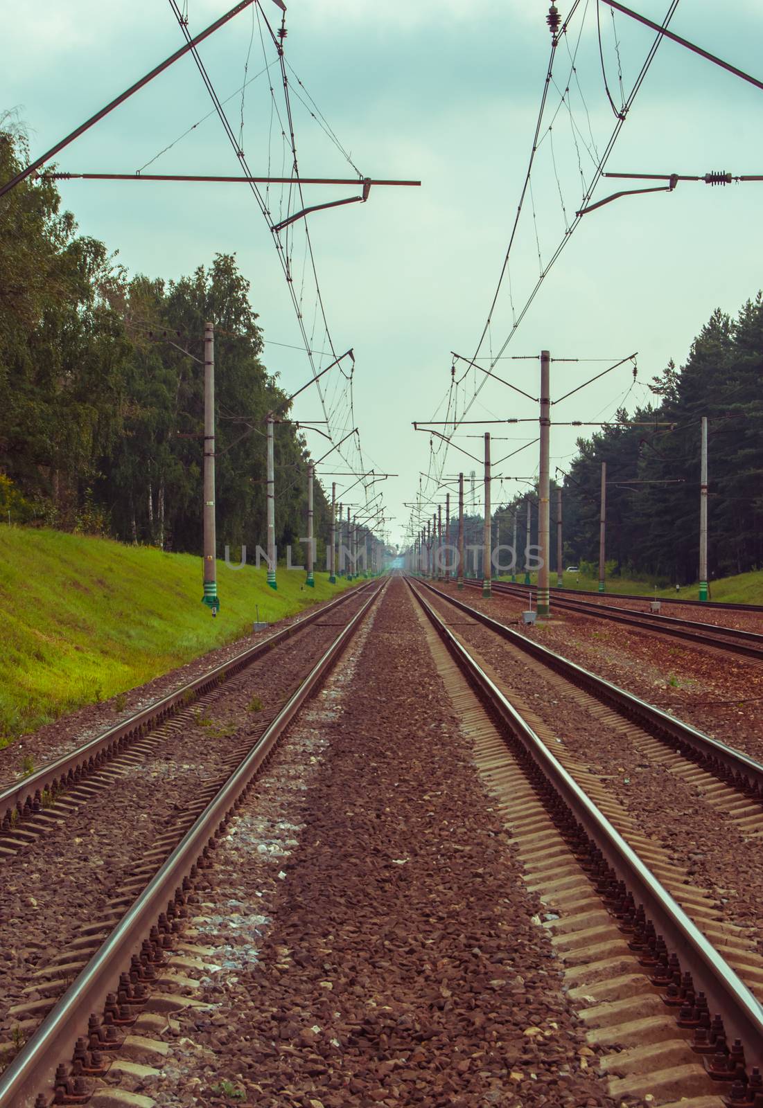 landscape with railroad