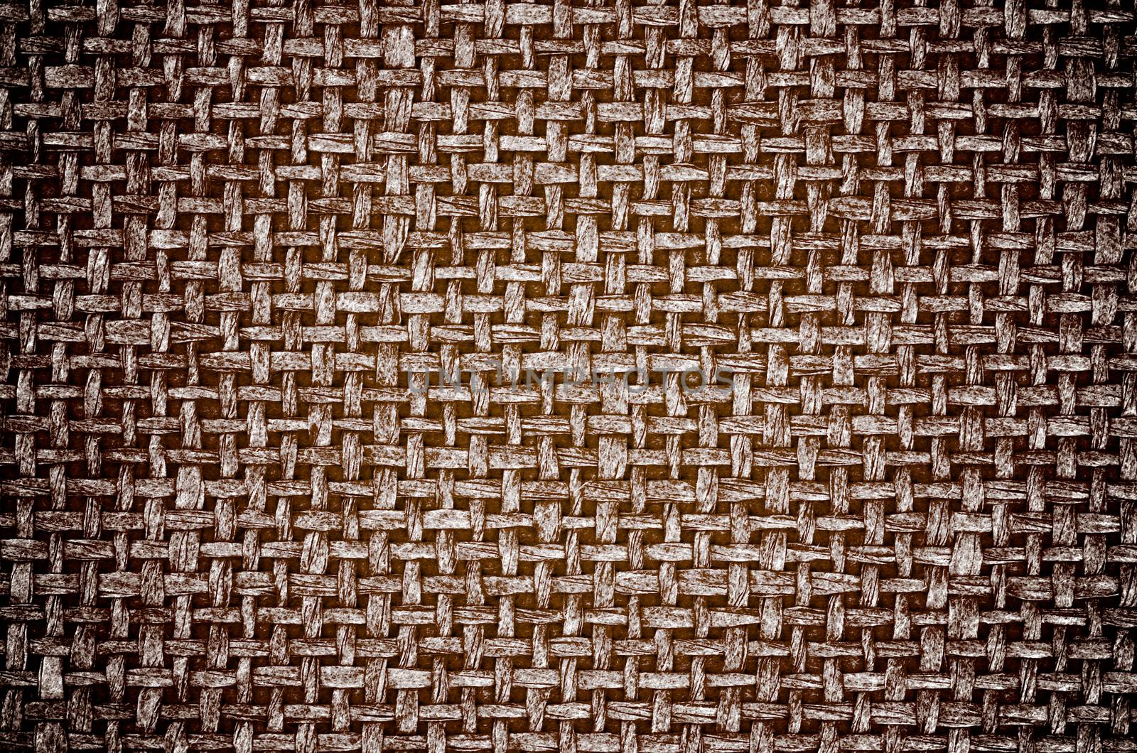 Background of Brown Textile Canvas closeup