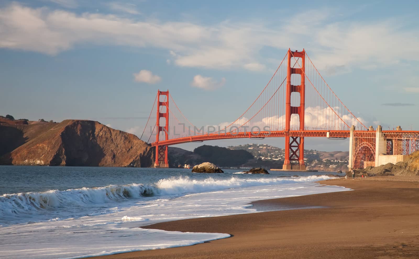 The Golden Gate Bridge in San Francisco bay