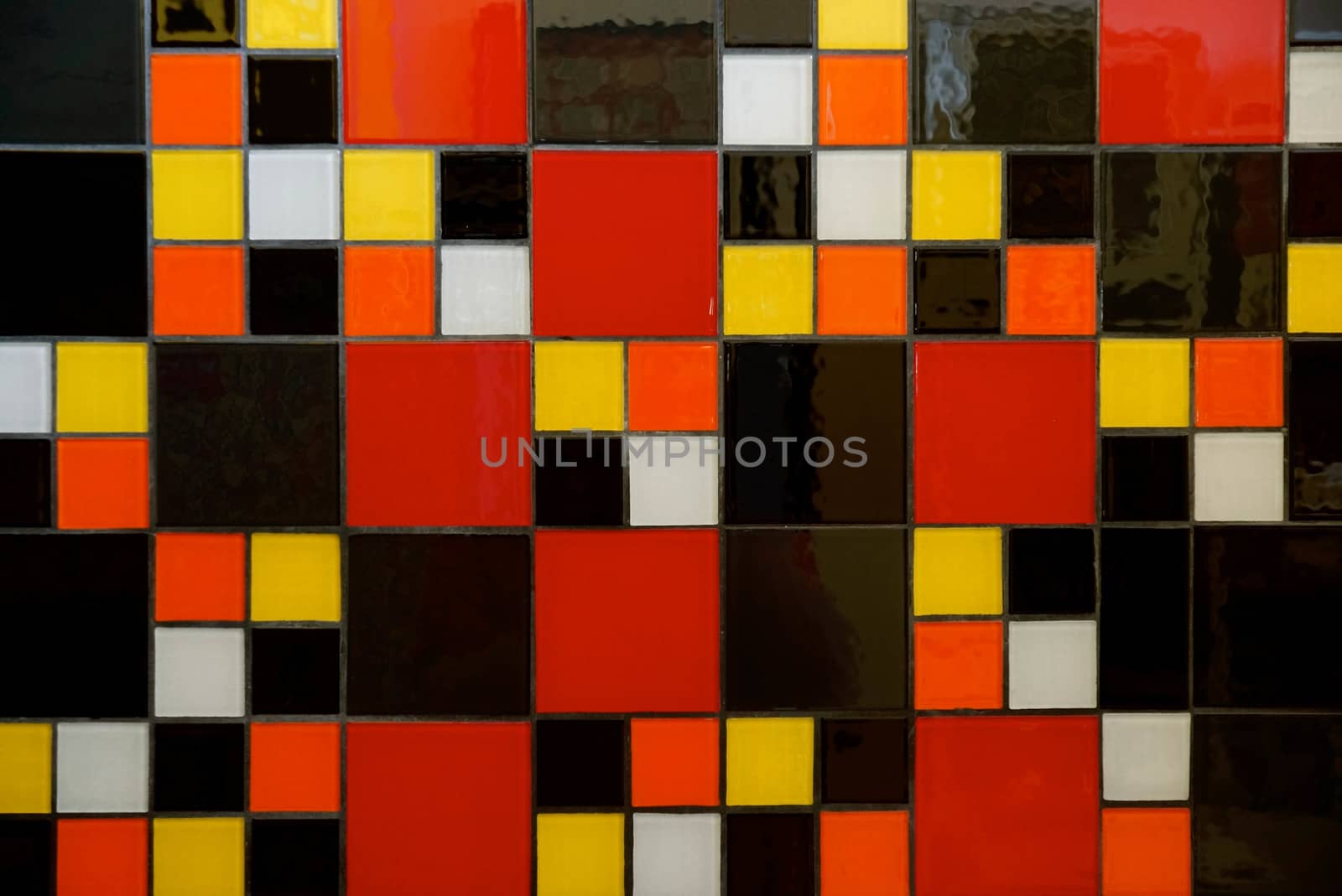 colourful mosaic tiles by nattapatt