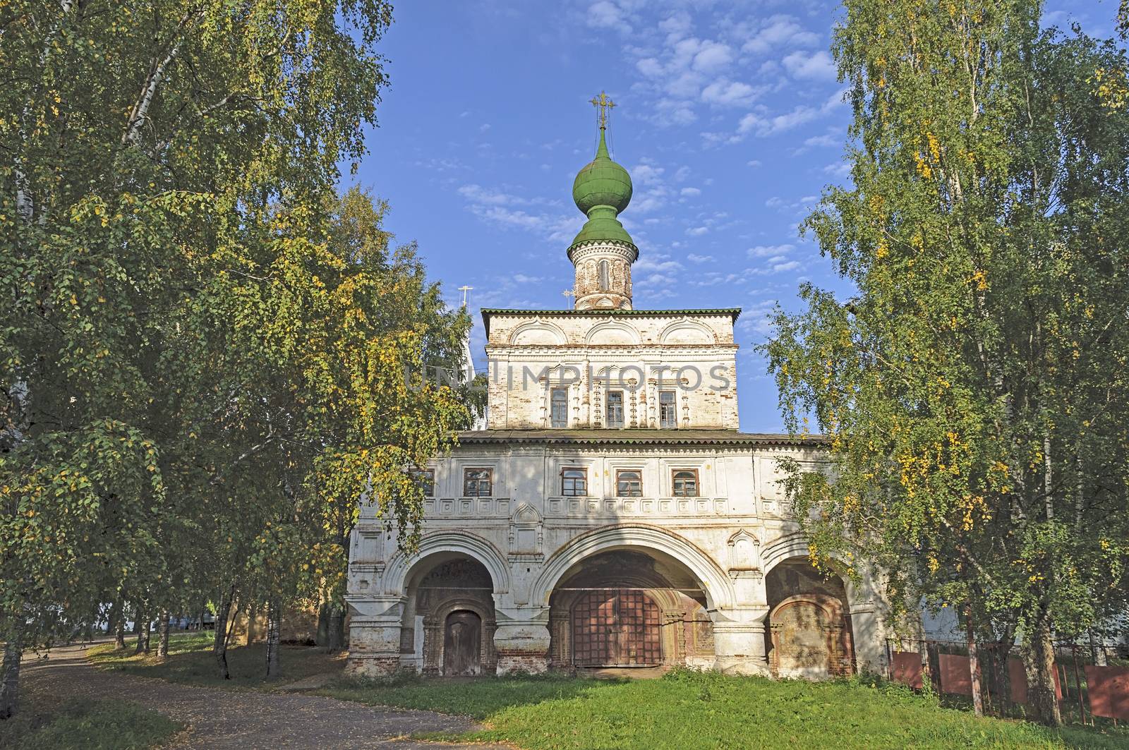 Monastery of Archangel Michael (founded by a monk Cyprian in 1212) in Veliky Ustyug, north Russia