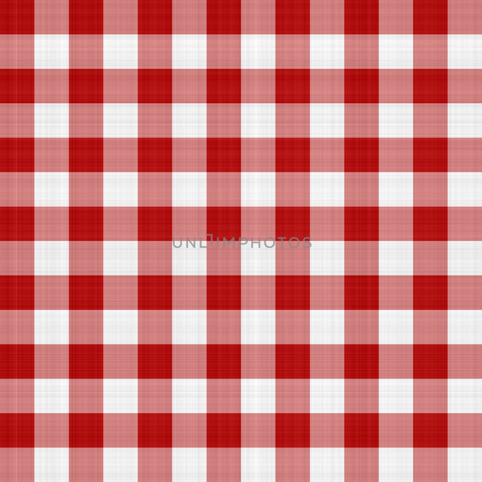 Red and white picnic table cloth pattern illustration that tiles seamlessly as a pattern.