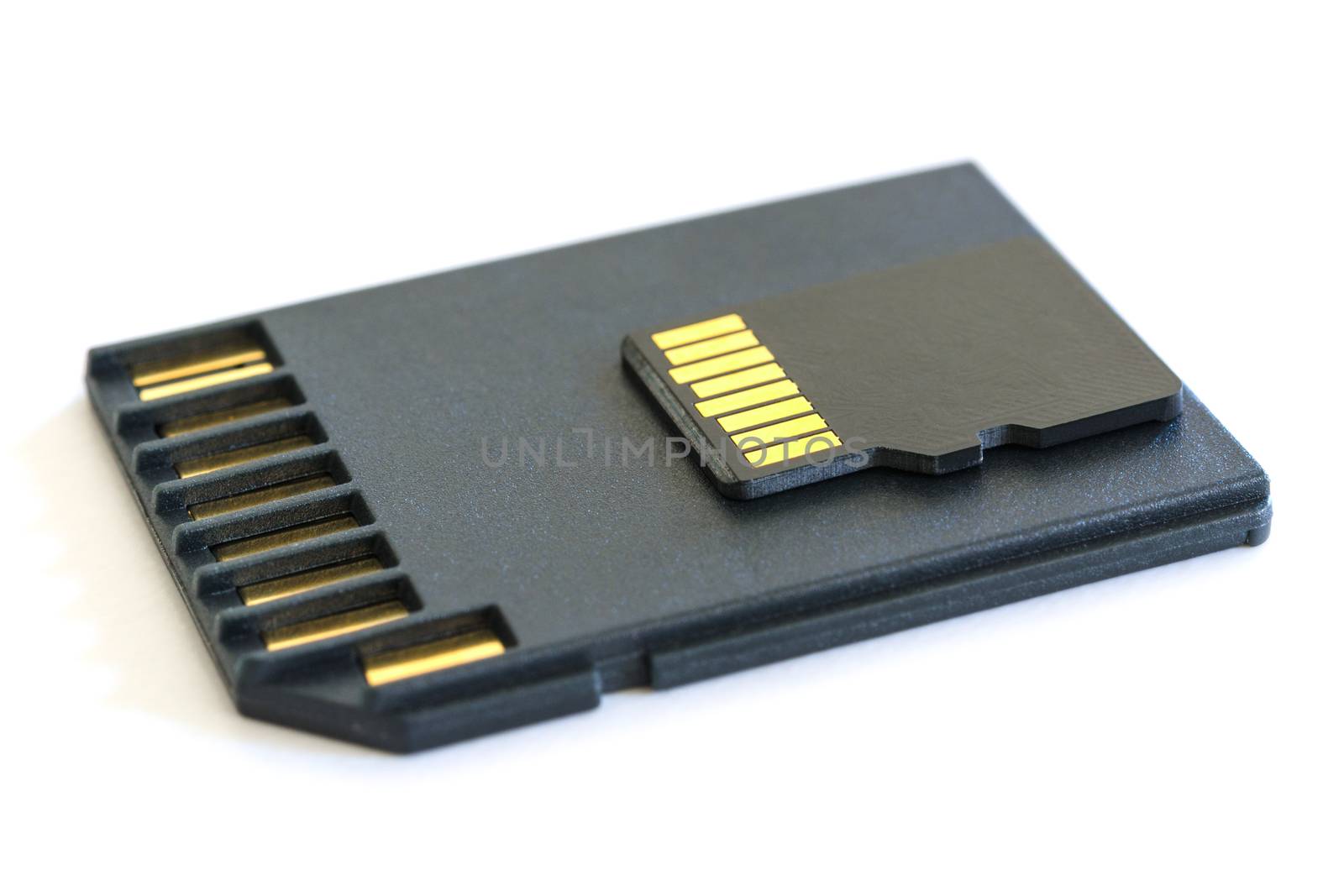 MicroSD card for mobile devices and SD adapter by servickuz