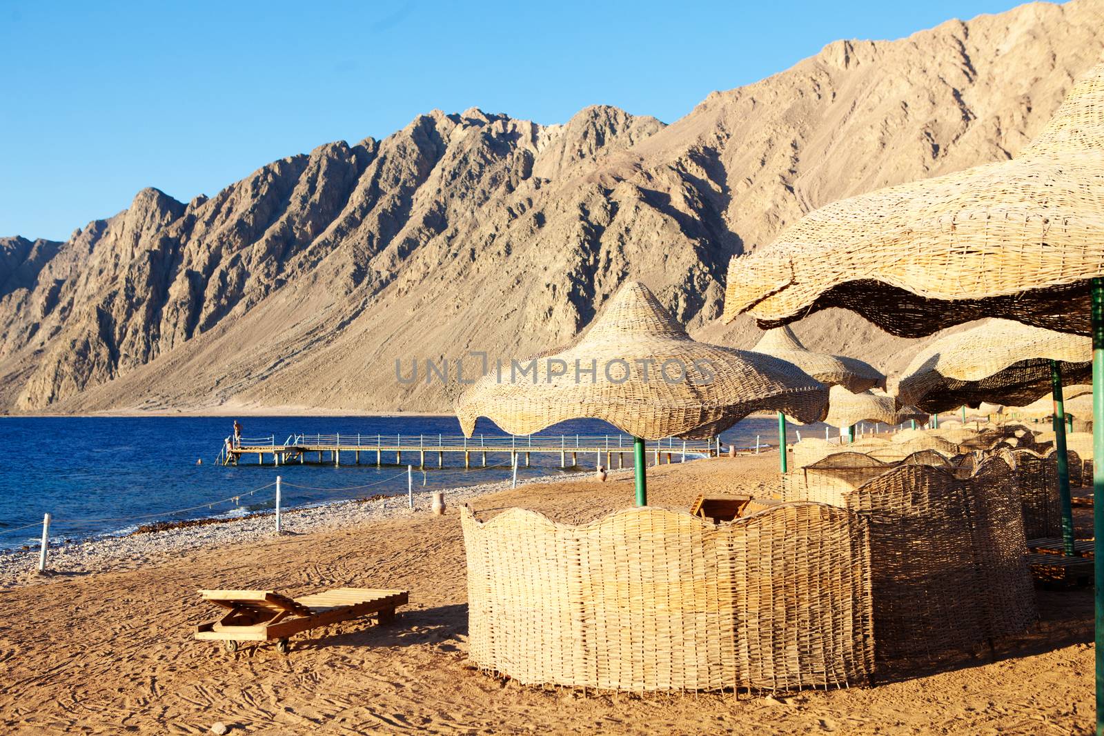 view to beach in Egypt