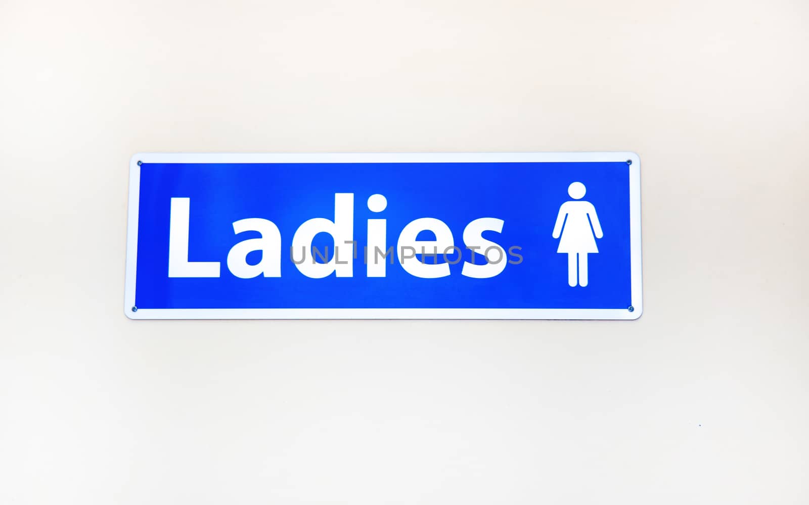 Ladies toilet sign