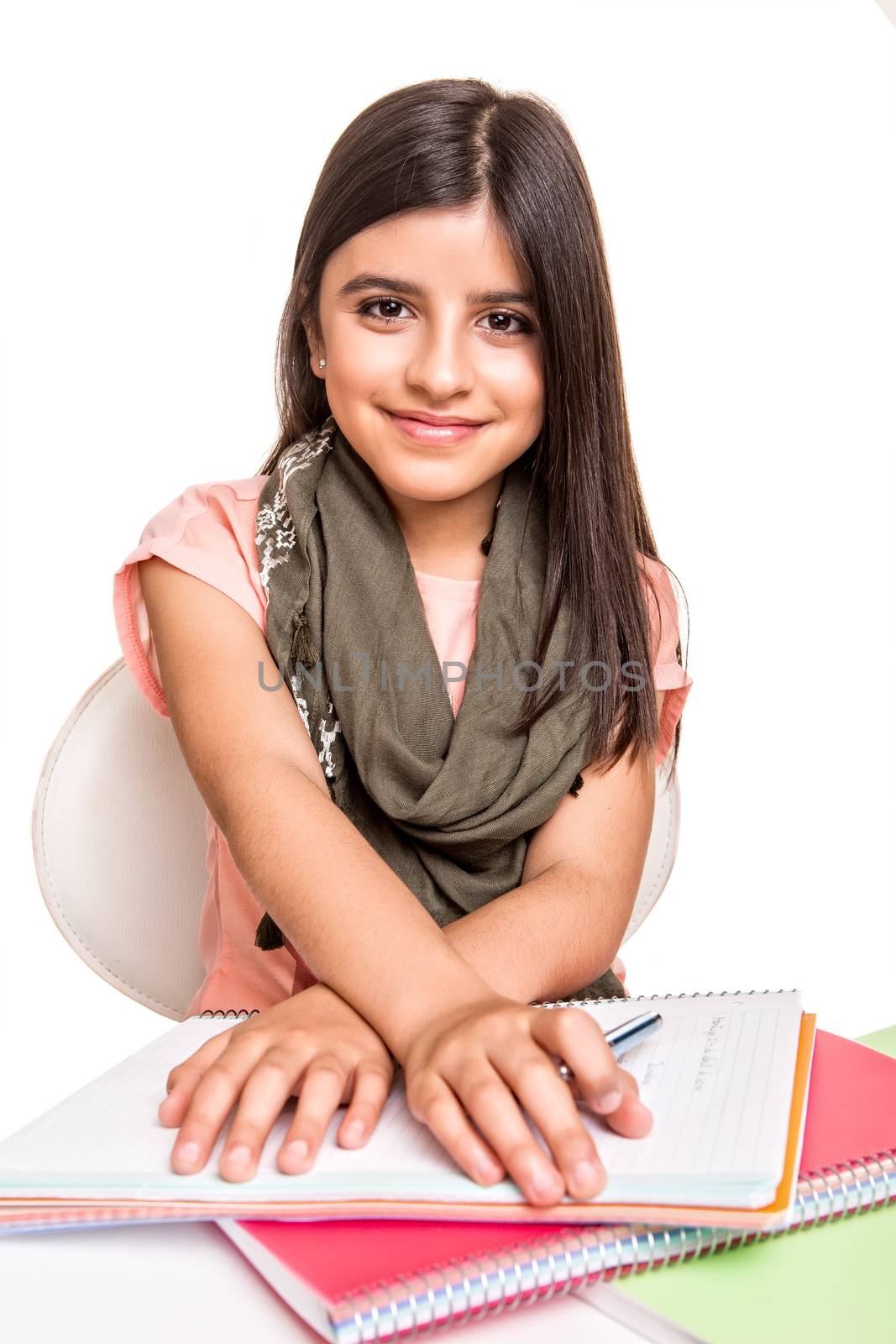 Little girl studying by jolopes