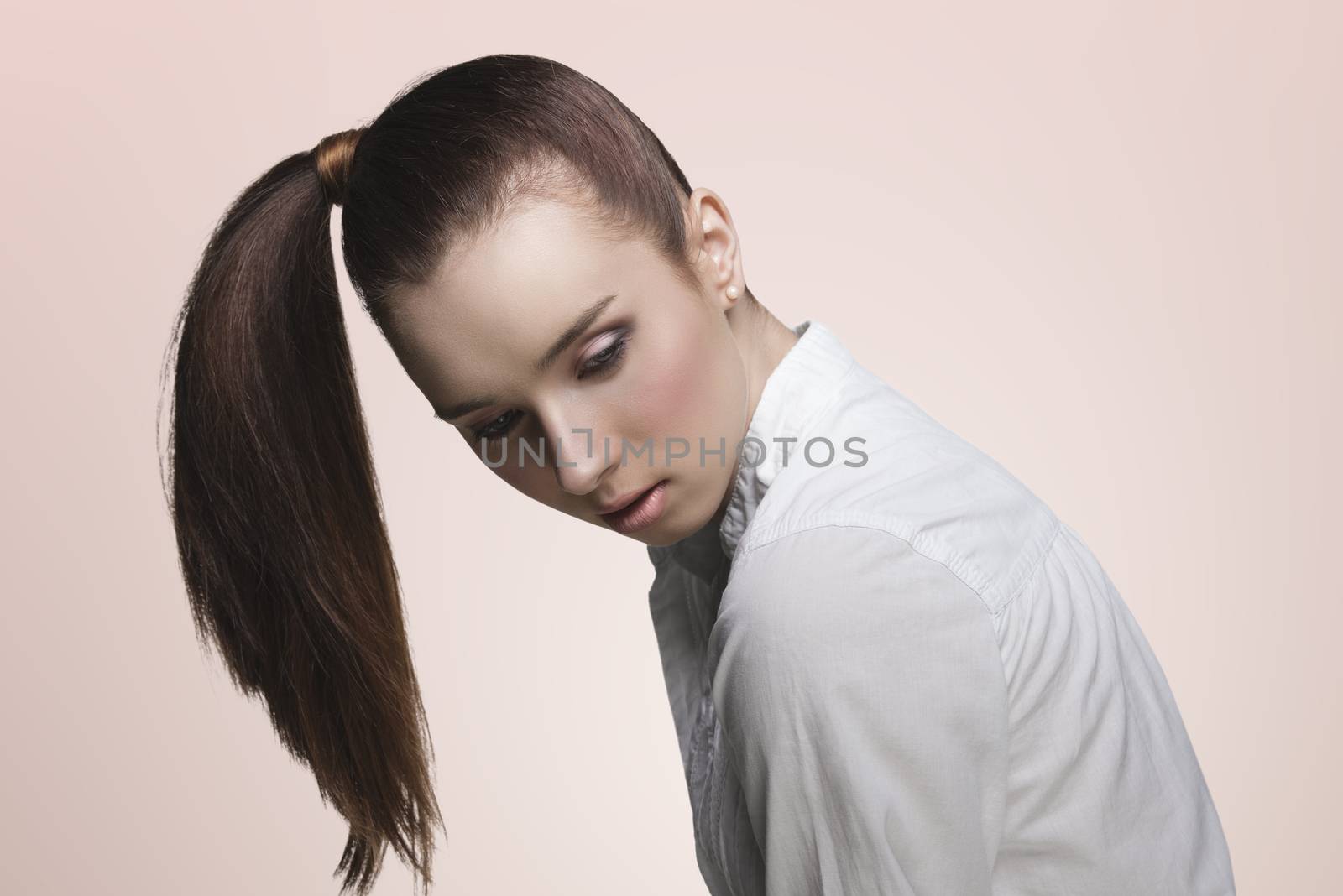 sensual girl with ponytail by fotoCD