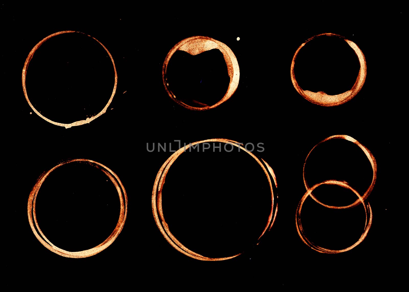  prints rings of coffee cup